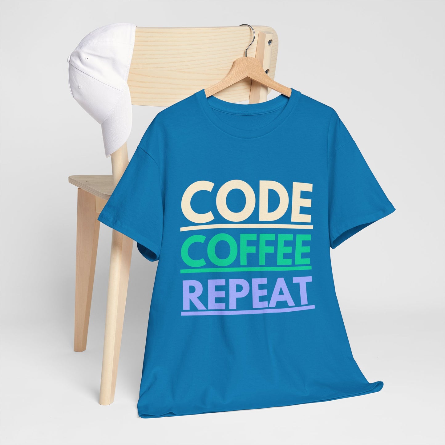 Code Coffee Repeat Cotton Tee