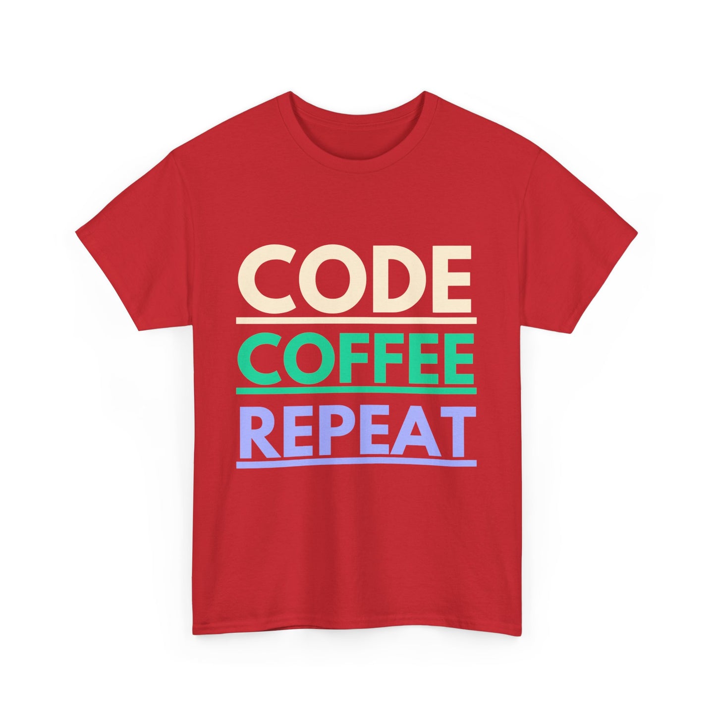 Code Coffee Repeat Cotton Tee