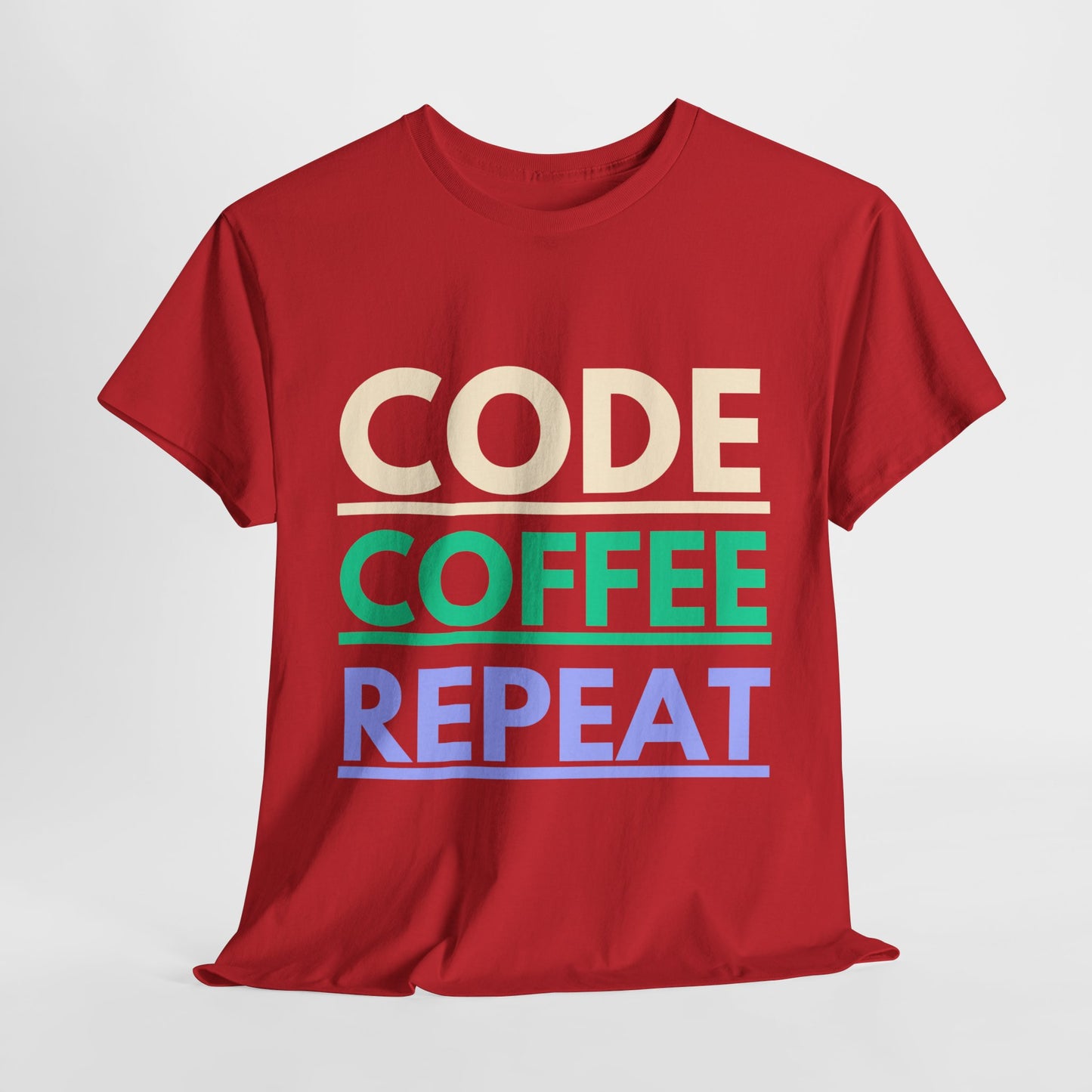 Code Coffee Repeat Cotton Tee