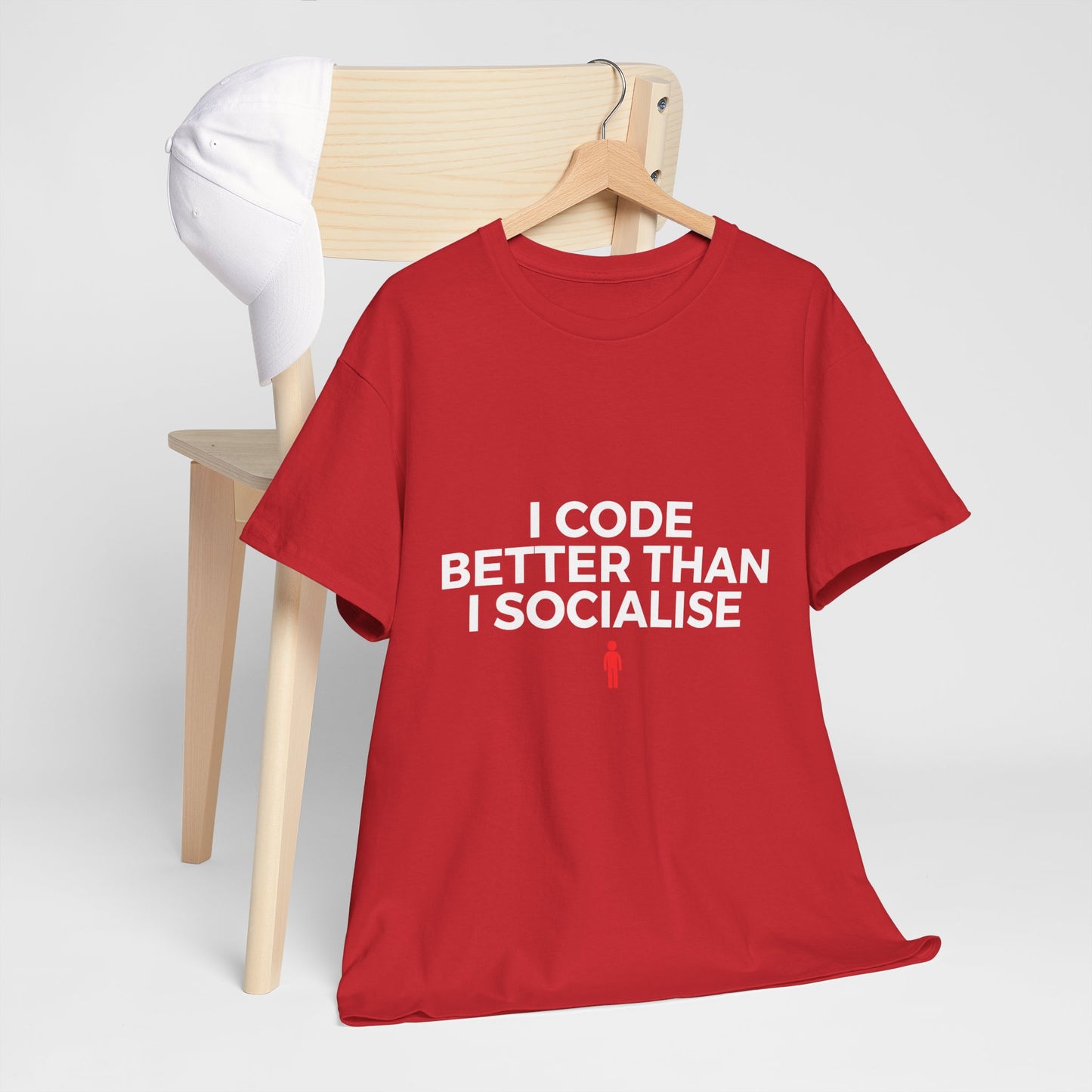 I Code Better Than I Socialise Cotton Tee