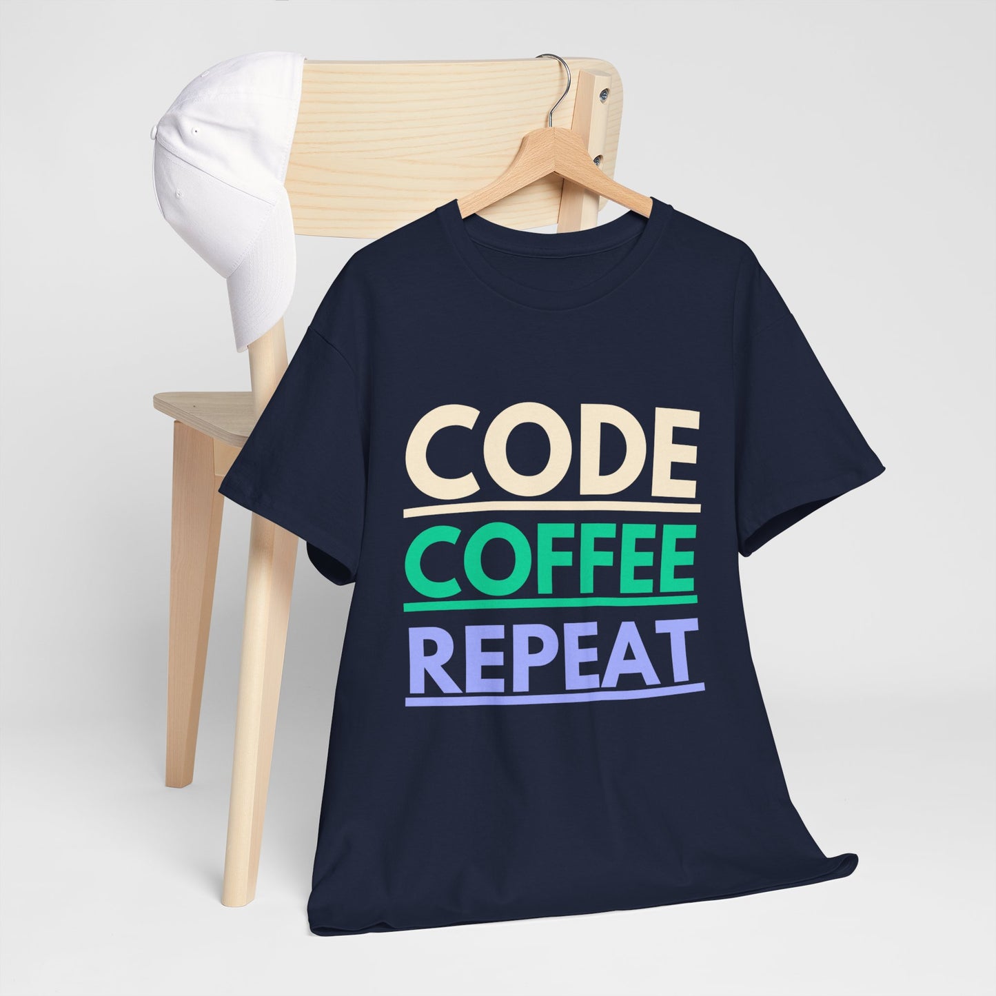 Code Coffee Repeat Cotton Tee