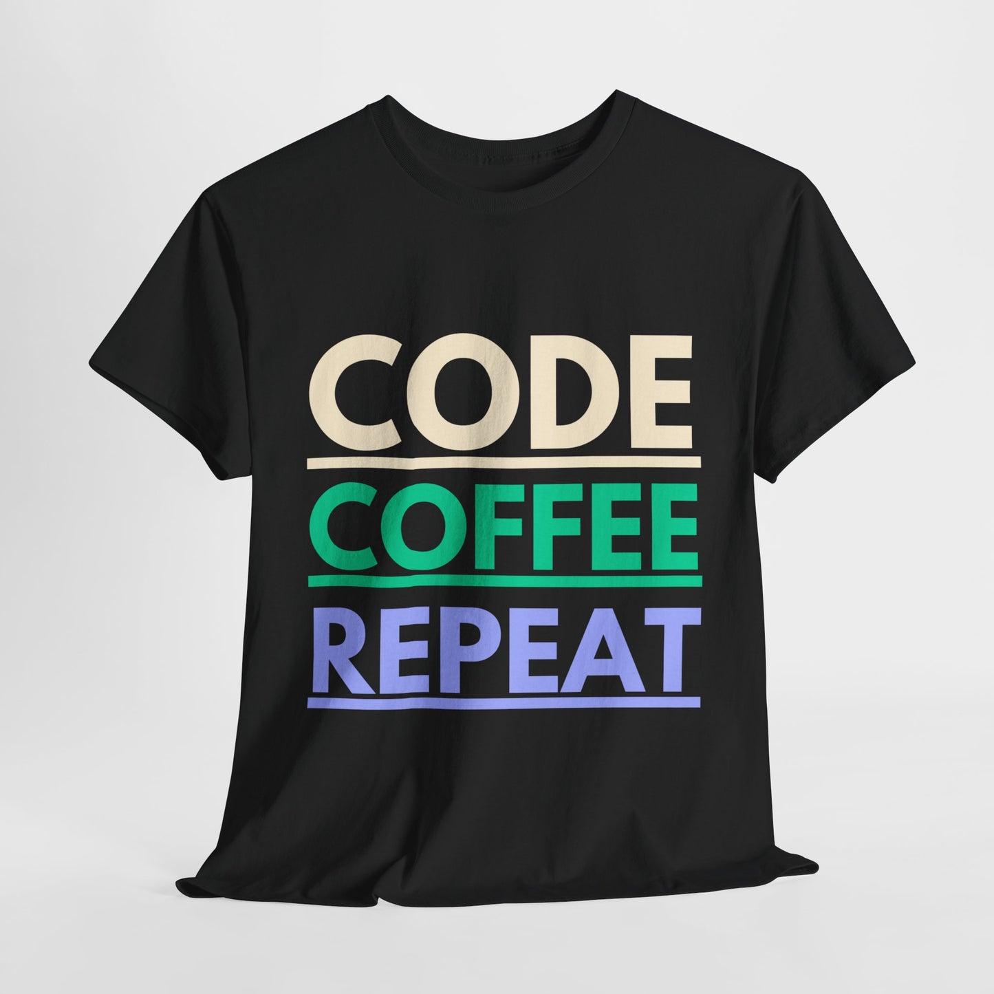 Code Coffee Repeat Cotton Tee