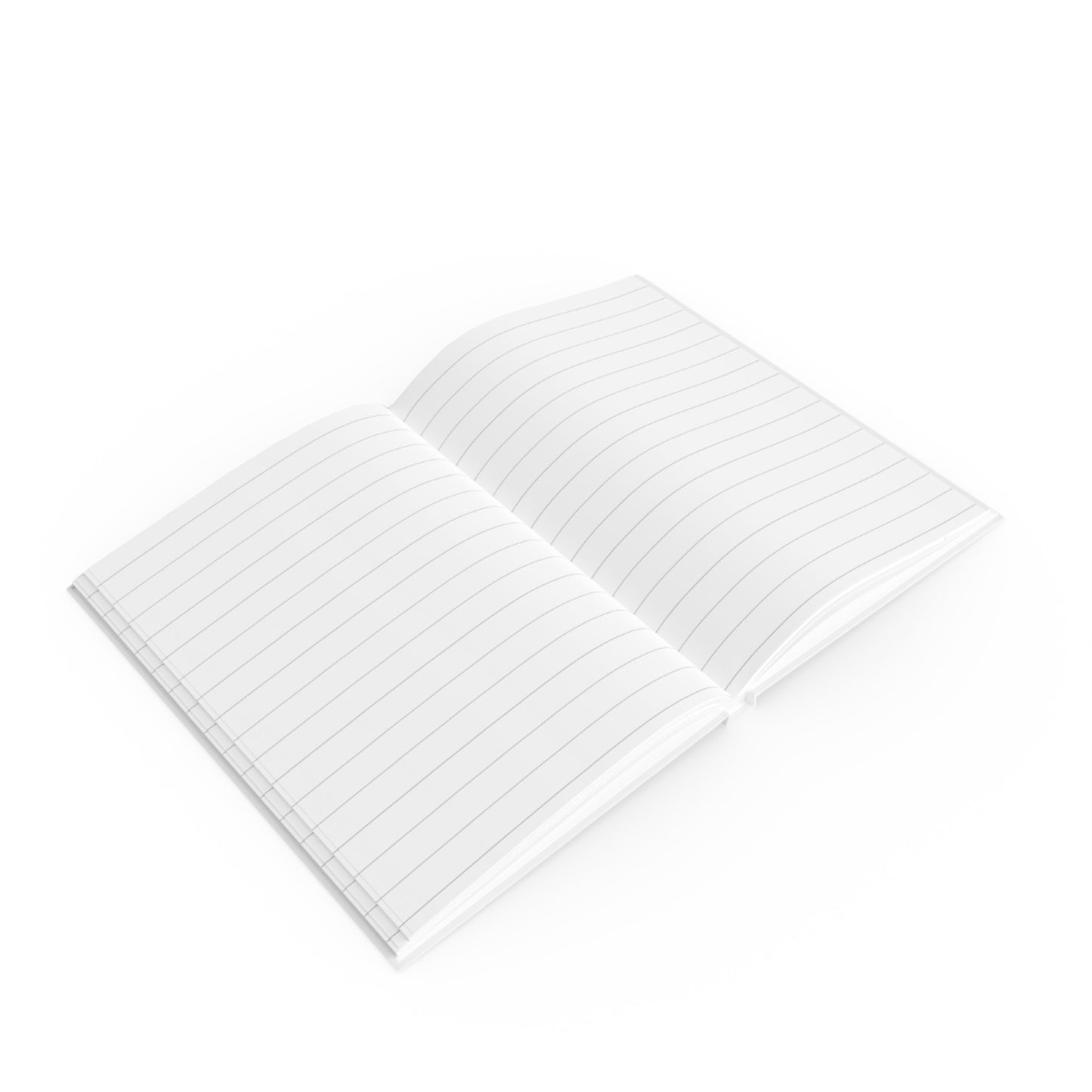 #FFFFFF Hard Backed Notebook