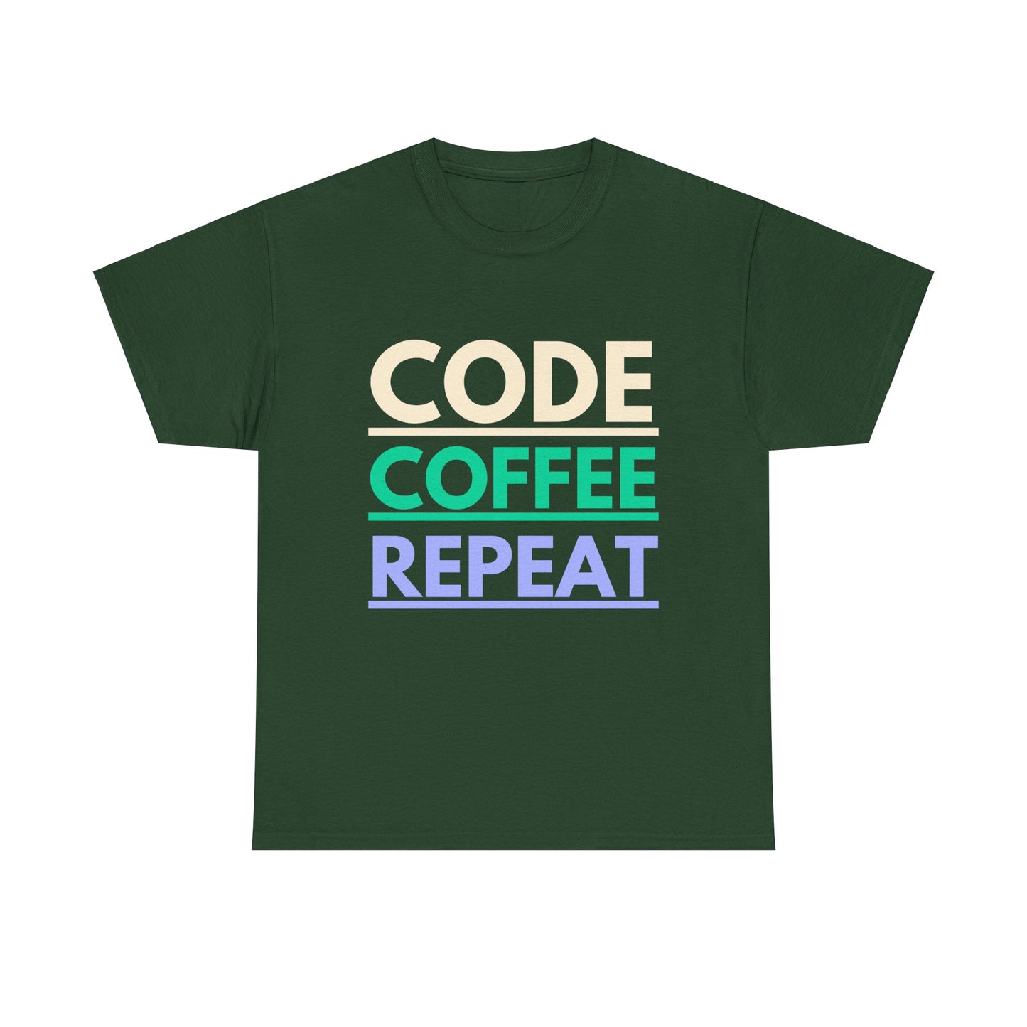 Code Coffee Repeat Cotton Tee