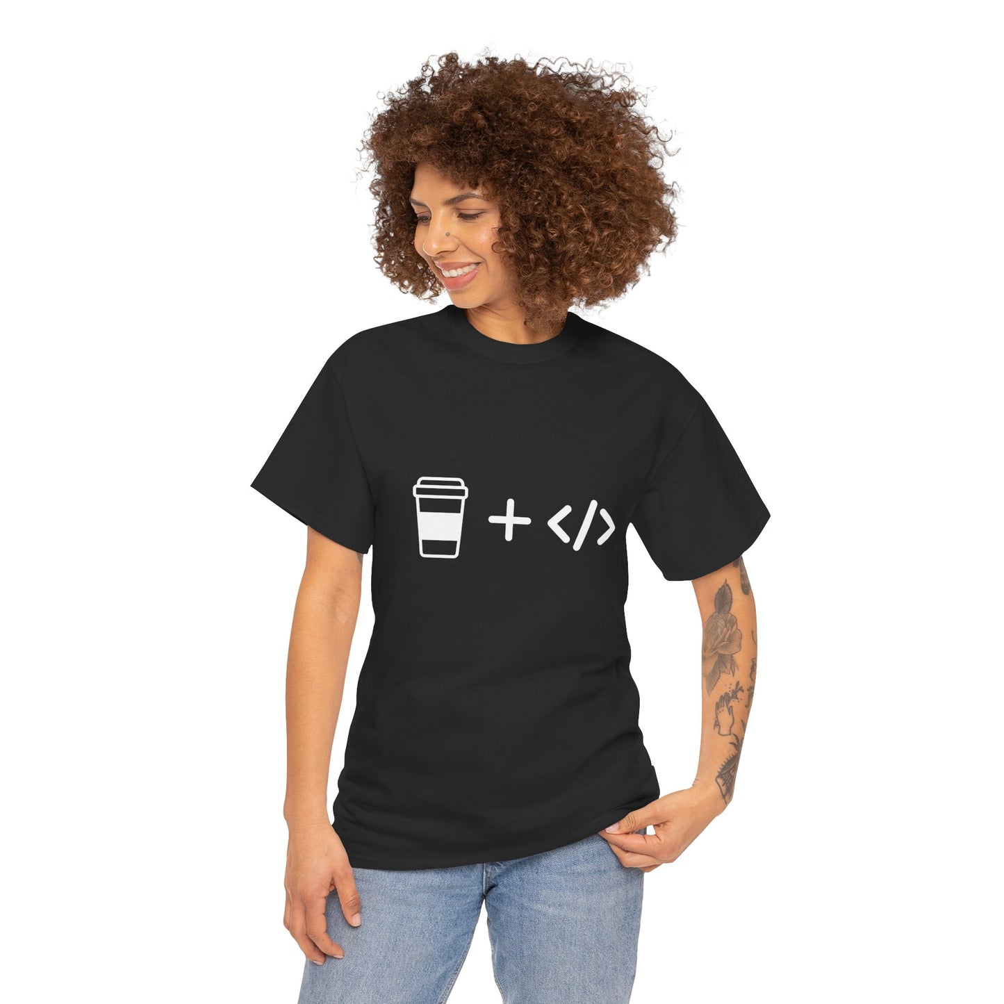 Coffee and Code Cotton Tee