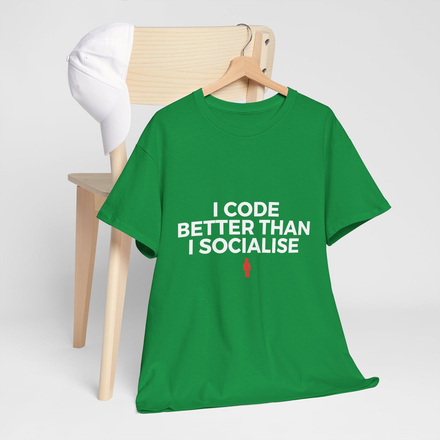 I Code Better Than I Socialise Cotton Tee