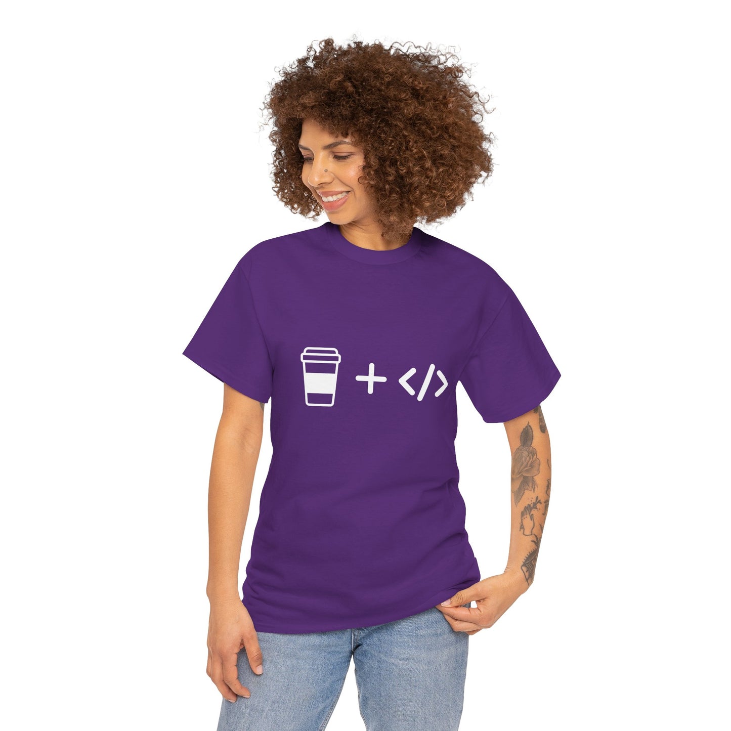 Coffee and Code Cotton Tee