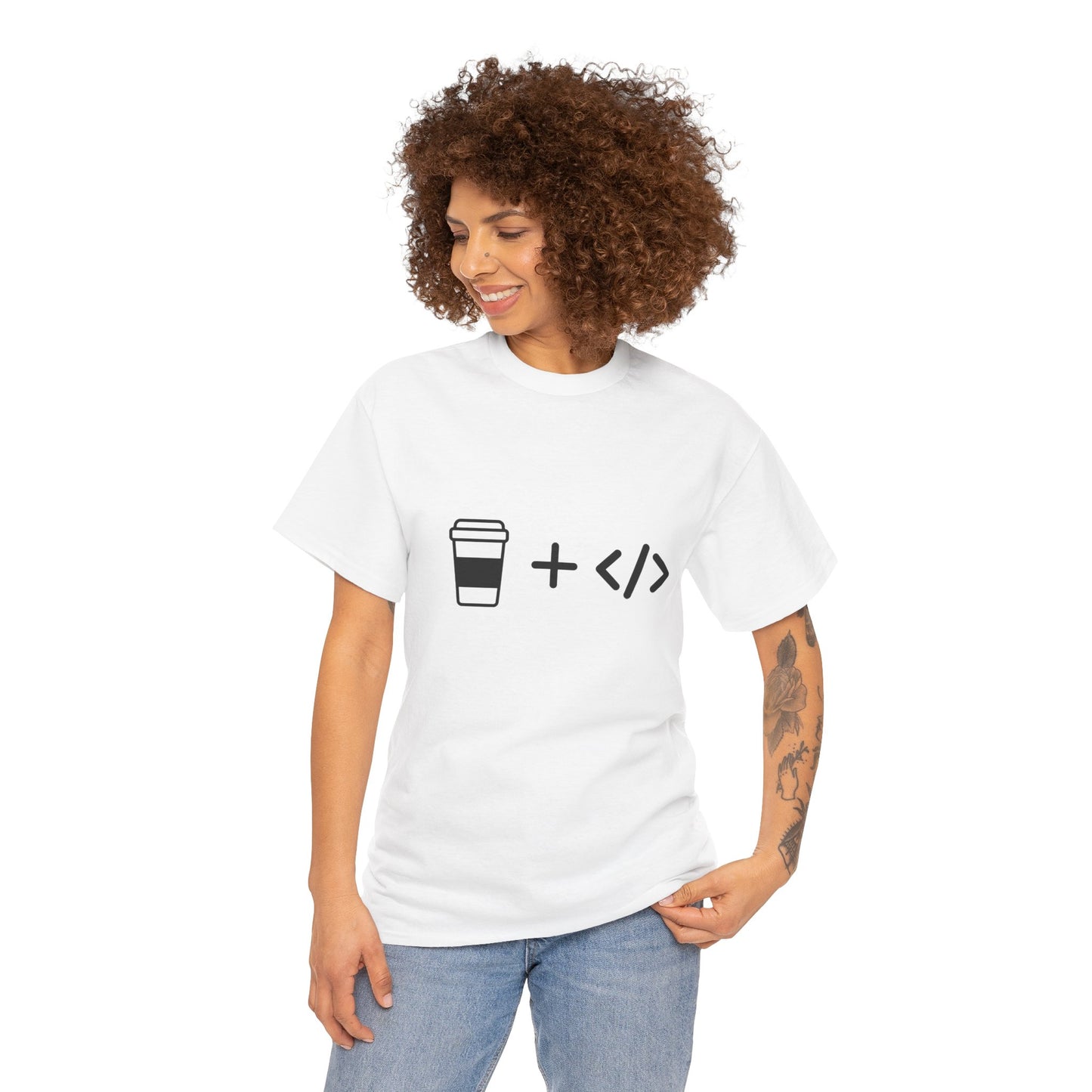 Coffee and Code Cotton Tee