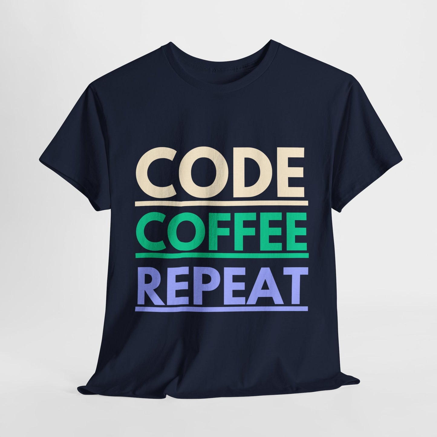 Code Coffee Repeat Cotton Tee