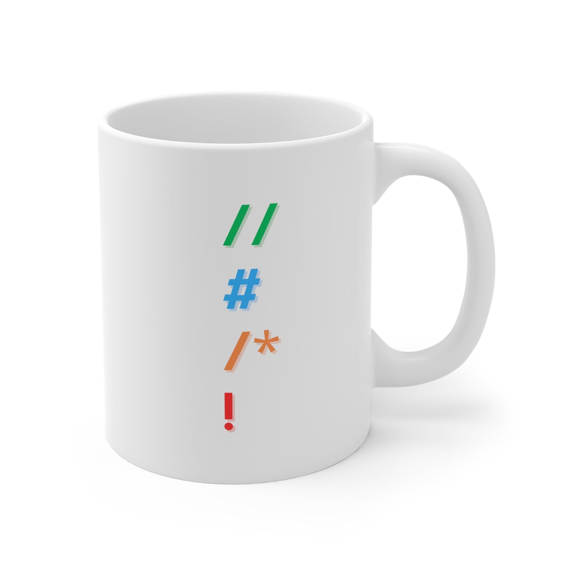 Comments 11oz White Mug - Coder Cave