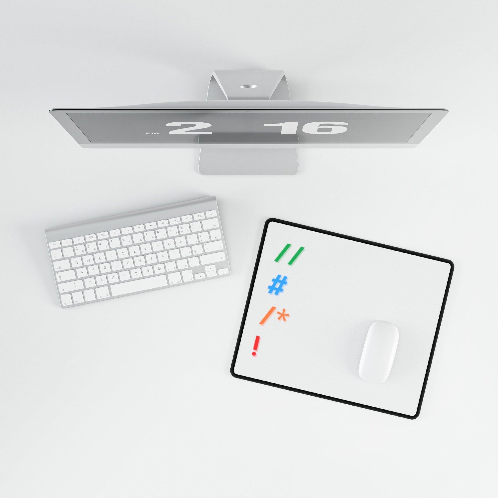 Comments White Desk Mat - Coder Cave