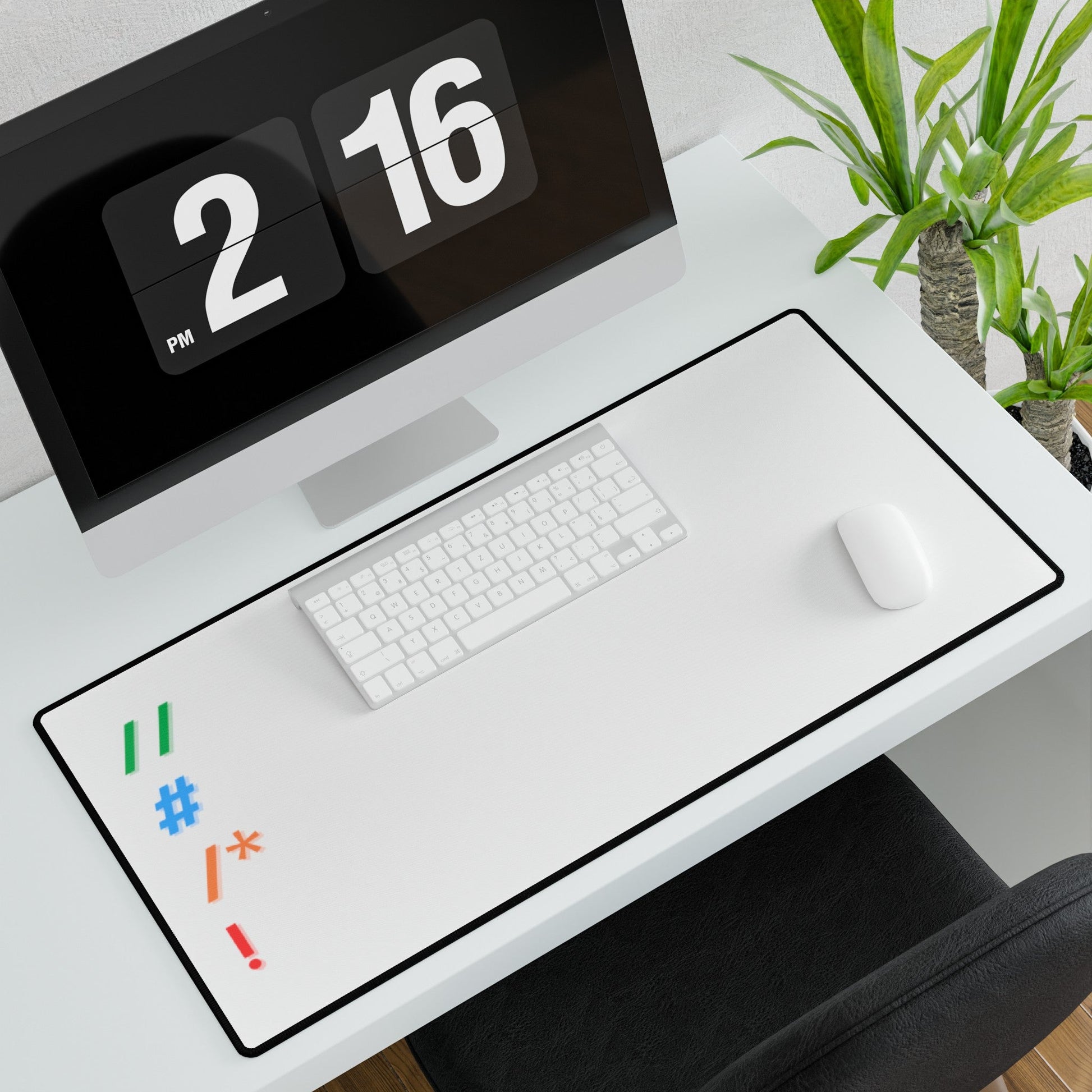 Comments White Desk Mat - Coder Cave
