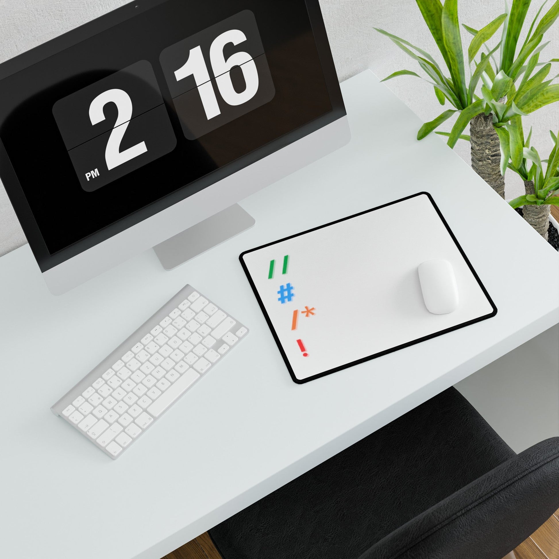 Comments White Desk Mat - Coder Cave