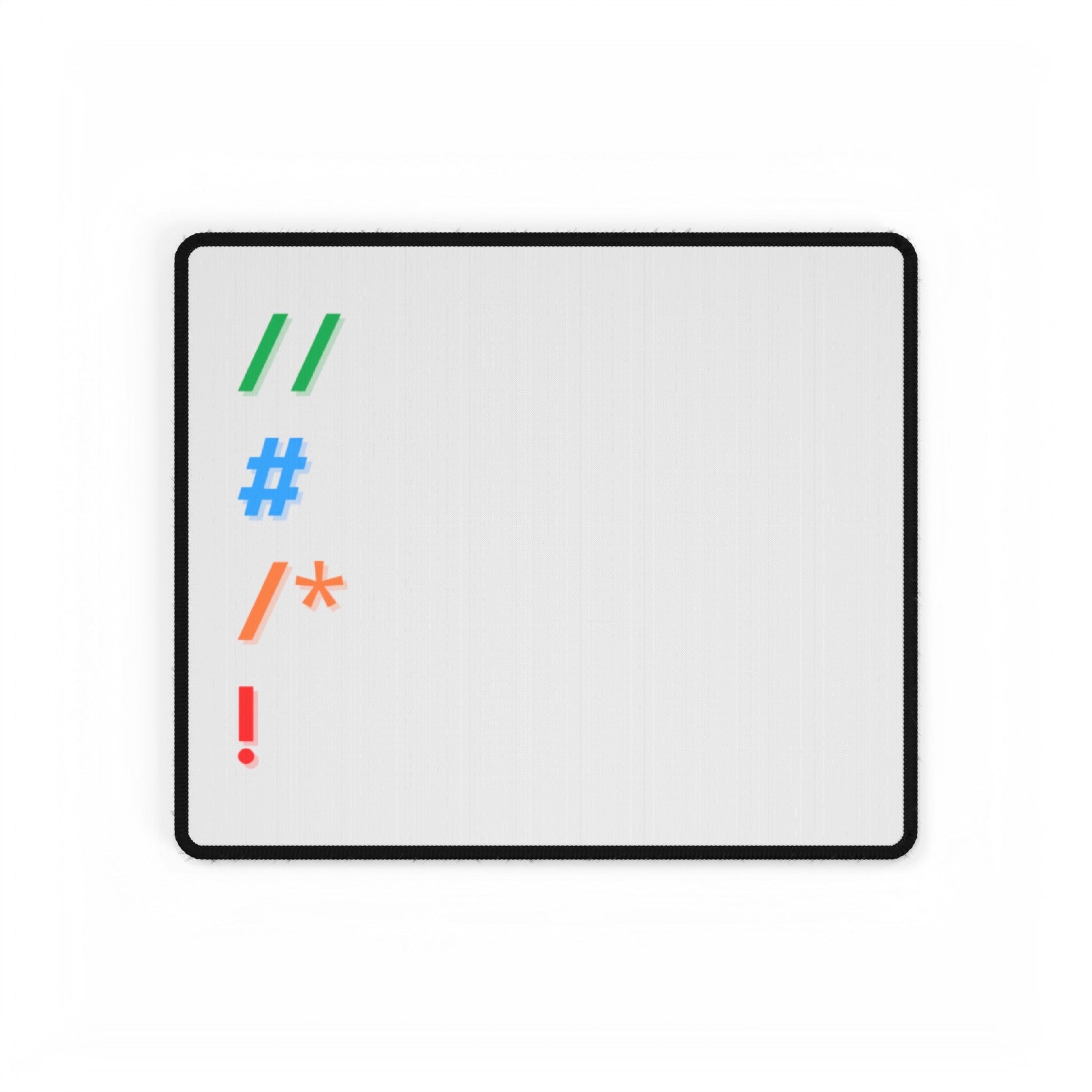 Comments White Desk Mat - Coder Cave