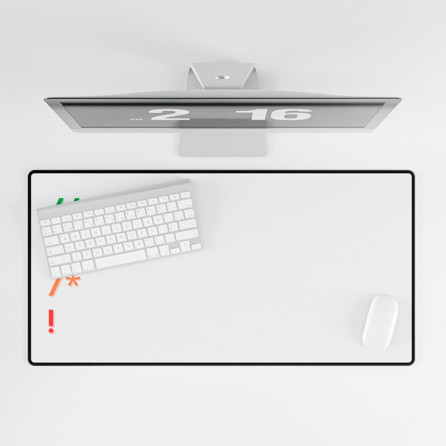 Comments White Desk Mat - Coder Cave