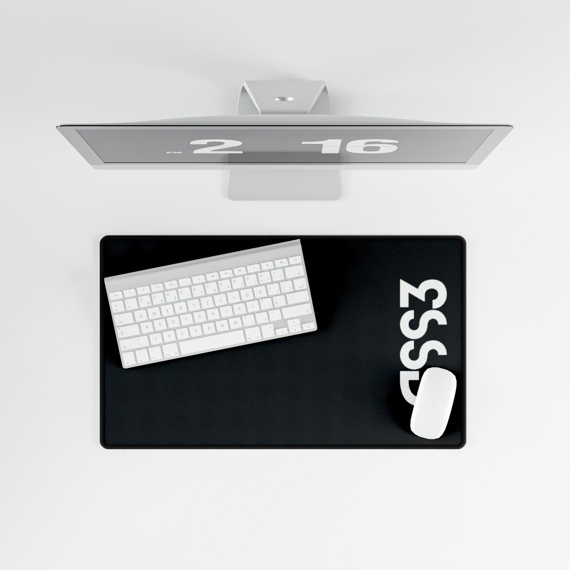 CSS3 Black Desk Mat - Coder Cave