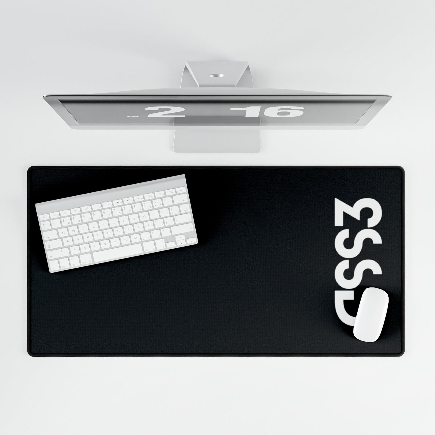 CSS3 Black Desk Mat - Coder Cave