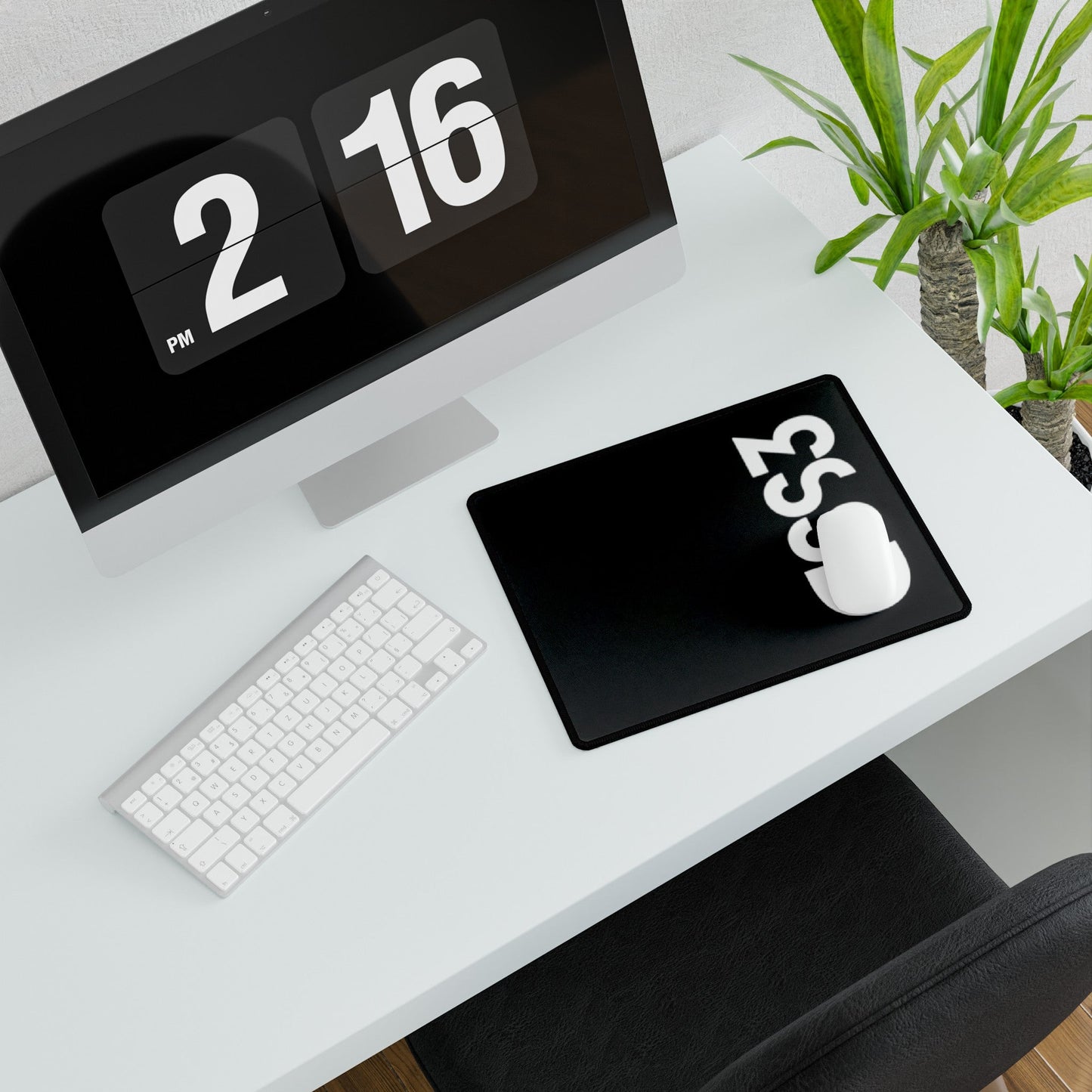 CSS3 Black Desk Mat - Coder Cave