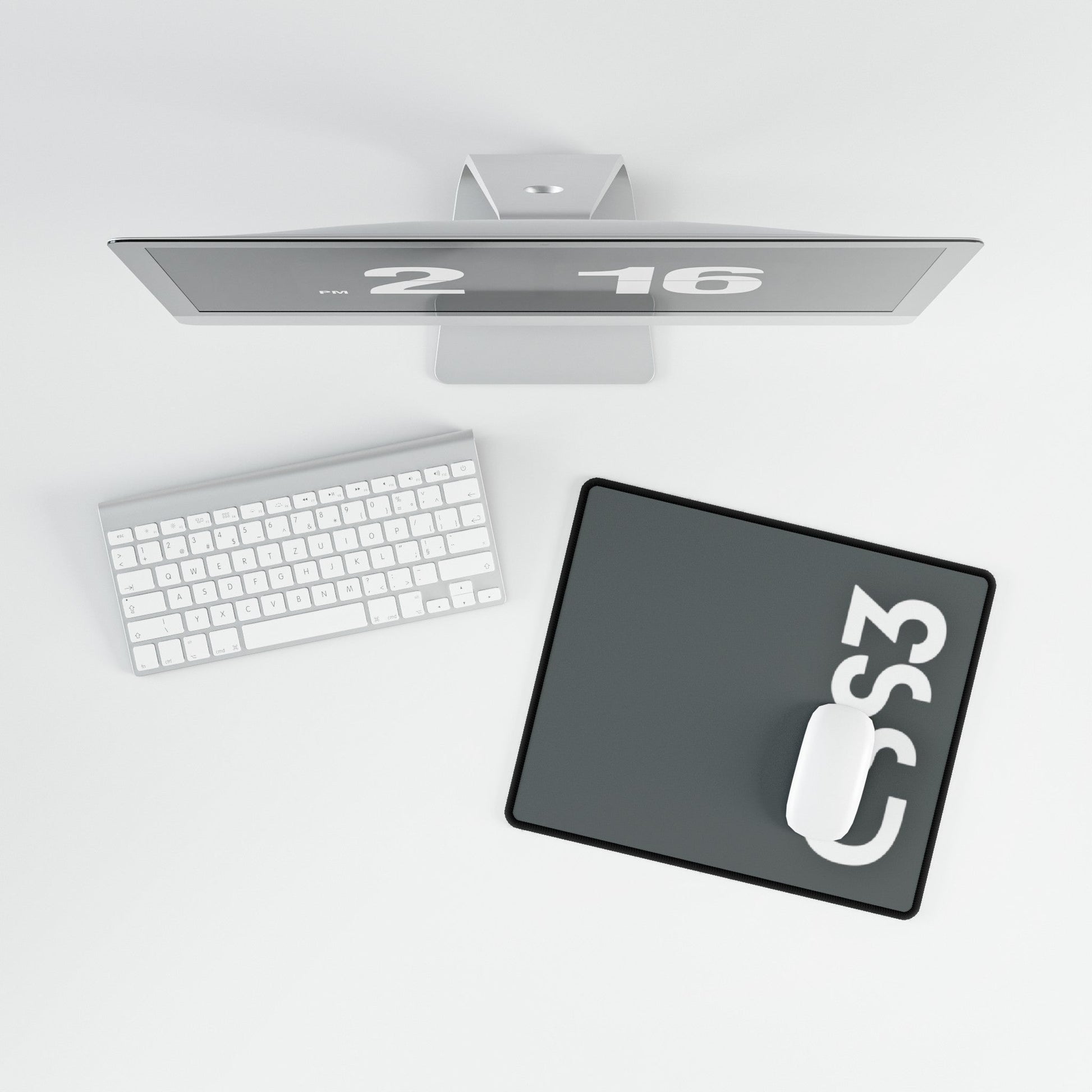 CSS3 Grey Desk Mat - Coder Cave
