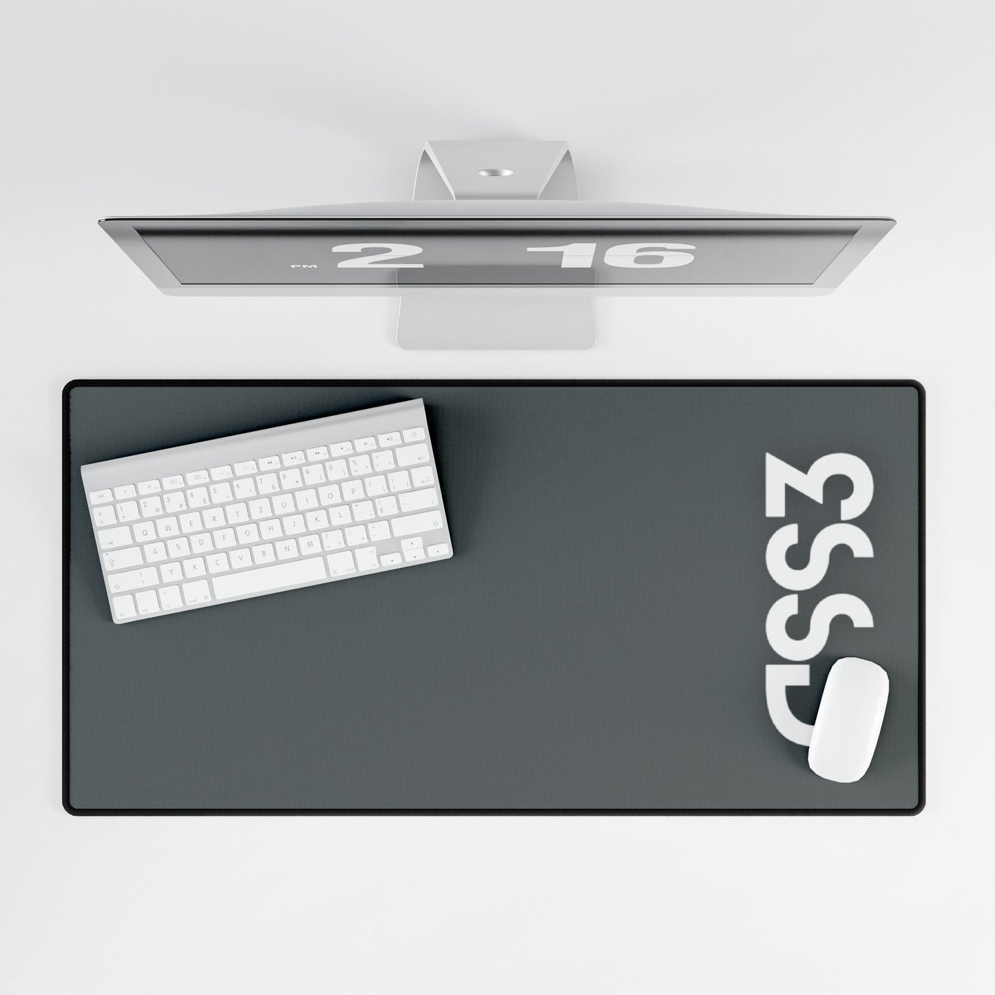 CSS3 Grey Desk Mat - Coder Cave