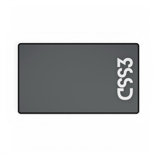 CSS3 Grey Desk Mat - Coder Cave