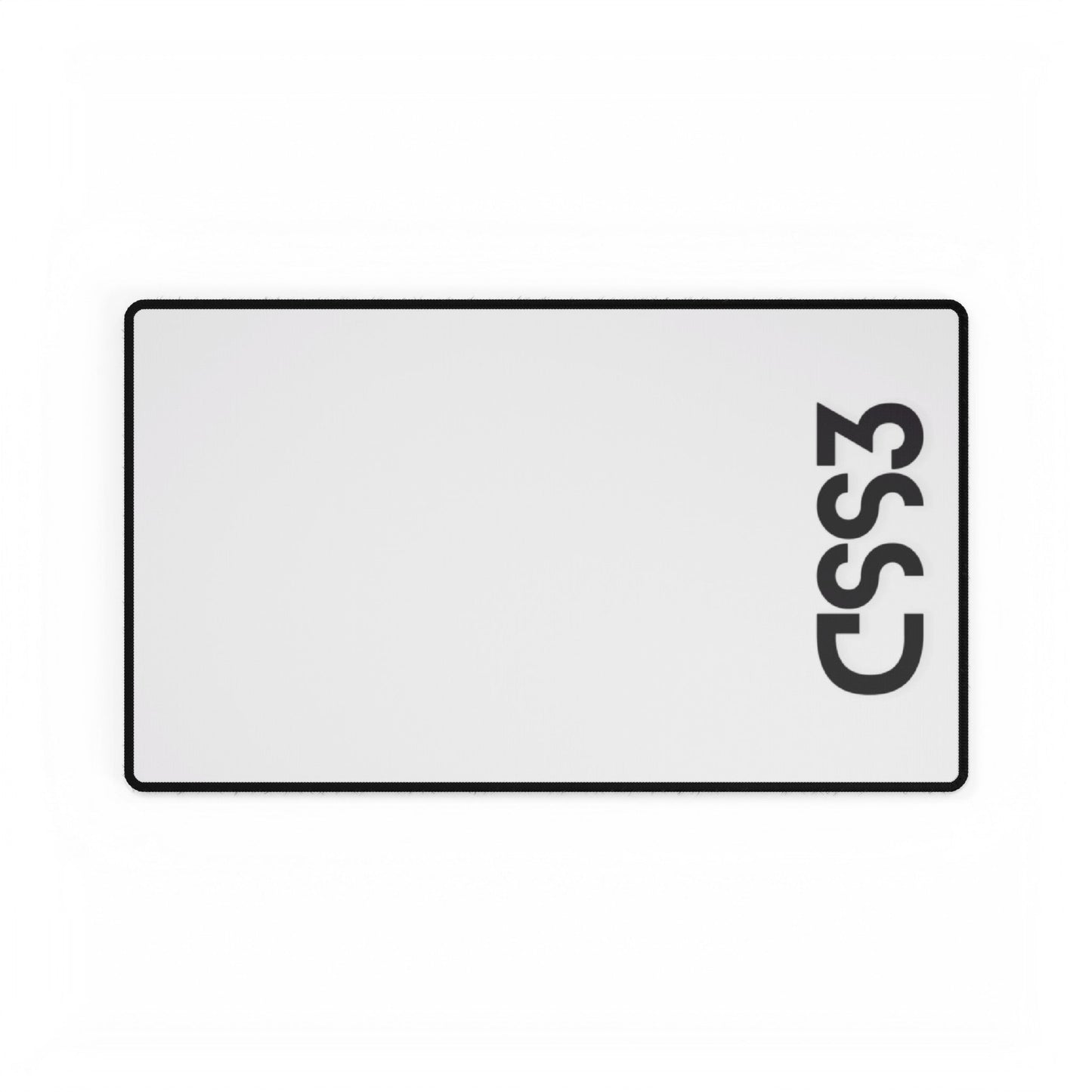 CSS3 White Desk Mat - Coder Cave