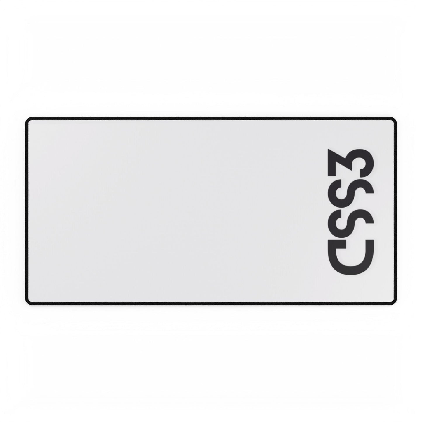 CSS3 White Desk Mat - Coder Cave