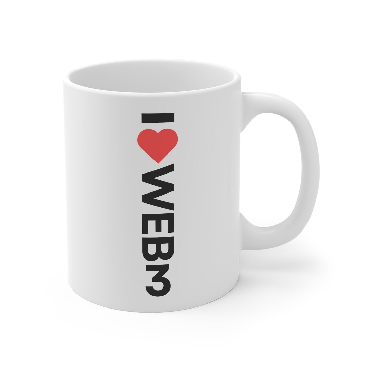 I <3 WEB3 11oz White Mug - Coder Cave