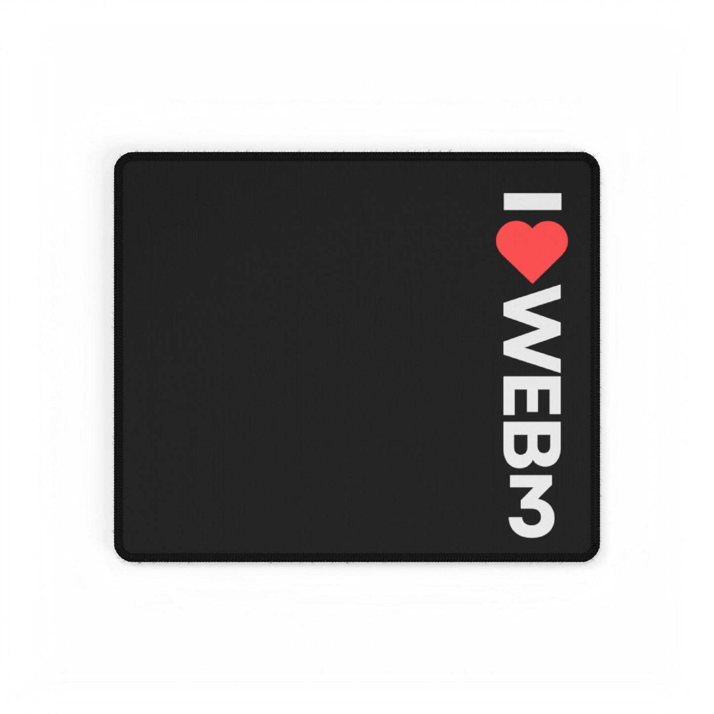 I <3 WEB3 Black Desk Mat - Coder Cave