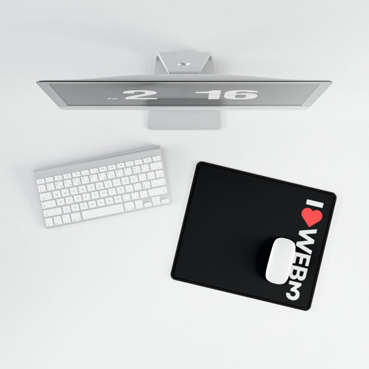 I <3 WEB3 Black Desk Mat - Coder Cave