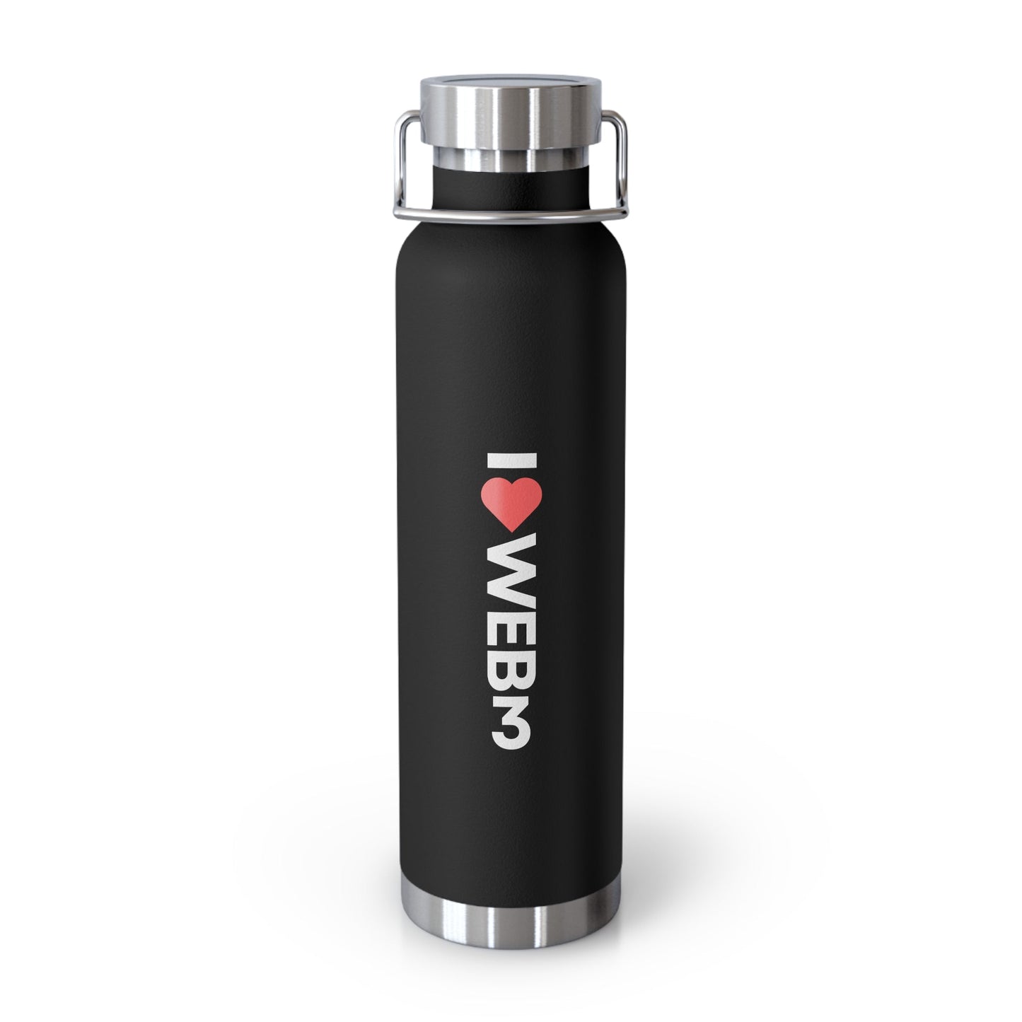 I <3 WEB3 Copper Vacuum Insulated Bottle, 22oz - Coder Cave