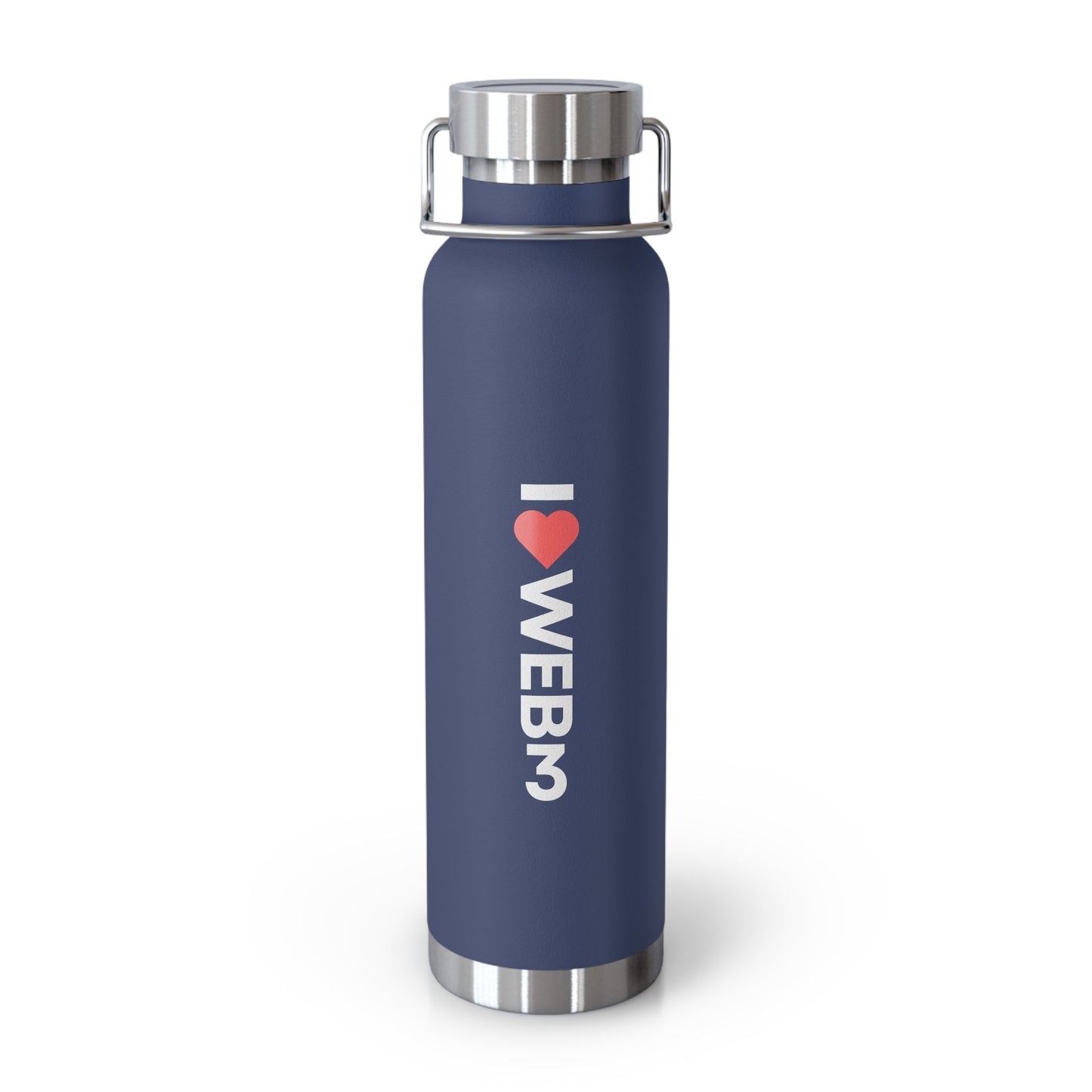 I <3 WEB3 Copper Vacuum Insulated Bottle, 22oz - Coder Cave