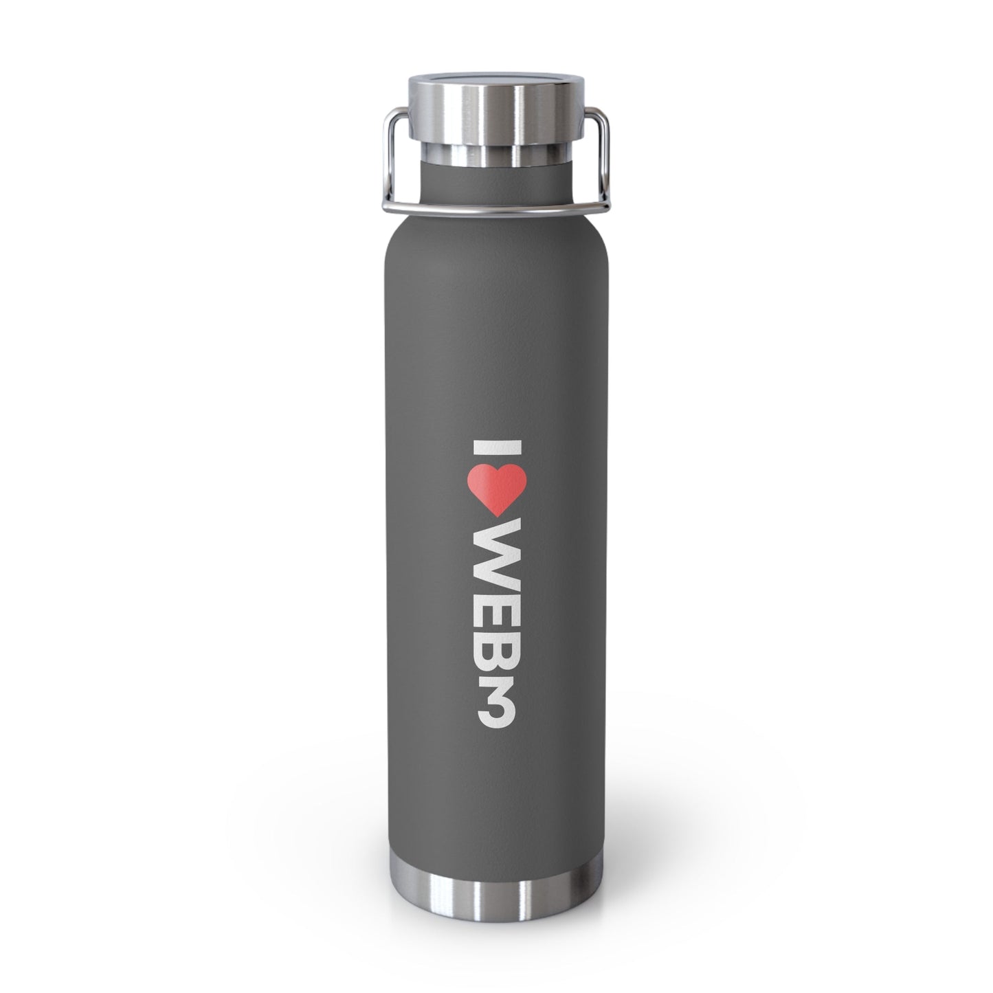 I <3 WEB3 Copper Vacuum Insulated Bottle, 22oz - Coder Cave