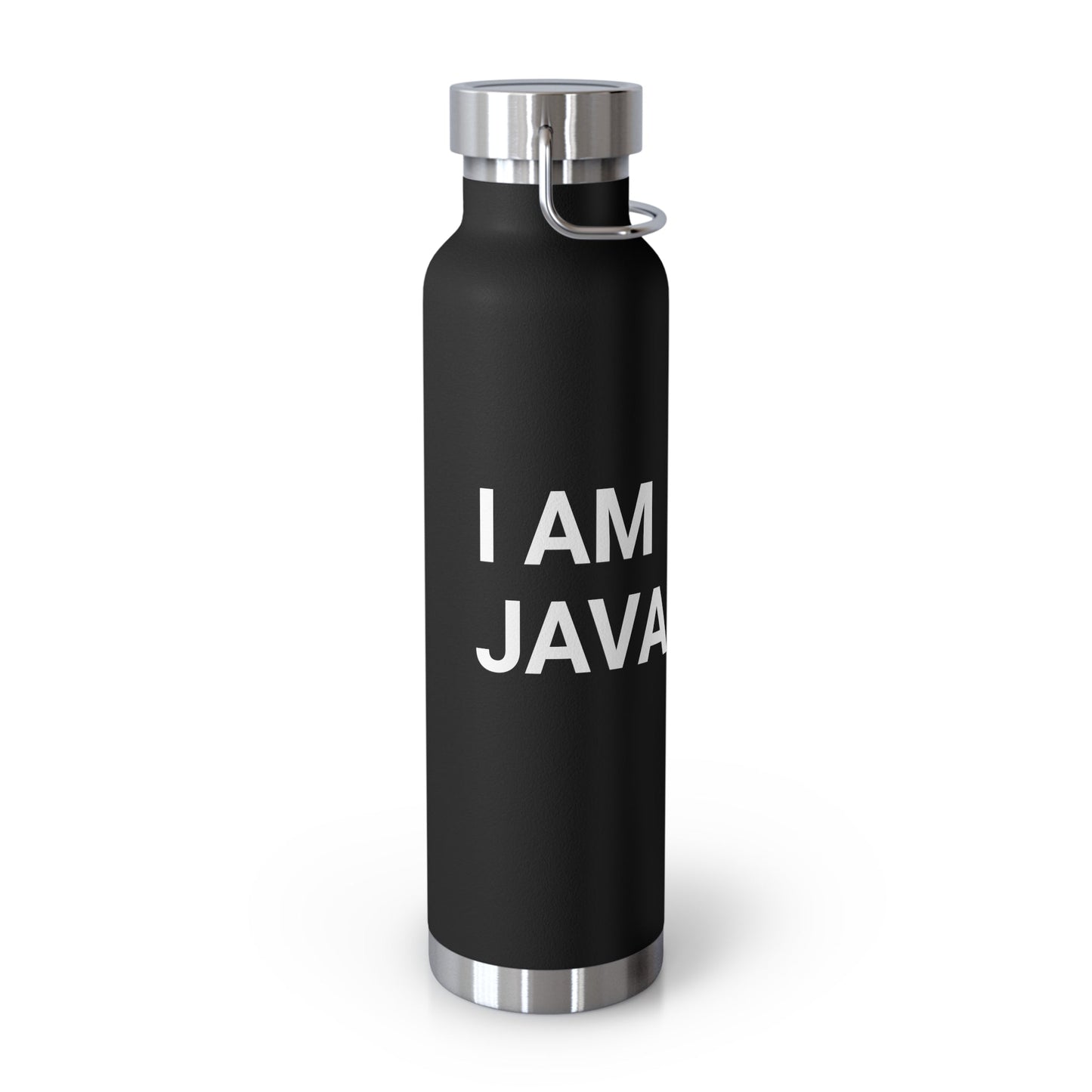 "I am JavaScript" Copper Vacuum Insulated Bottle, 22oz - Coder Cave