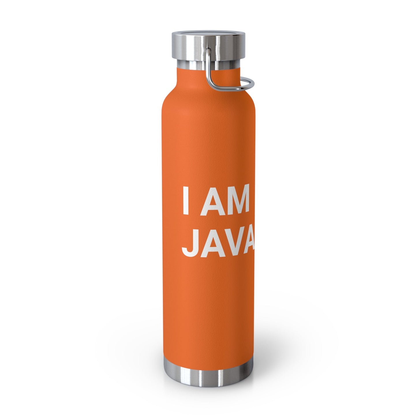 "I am JavaScript" Copper Vacuum Insulated Bottle, 22oz - Coder Cave