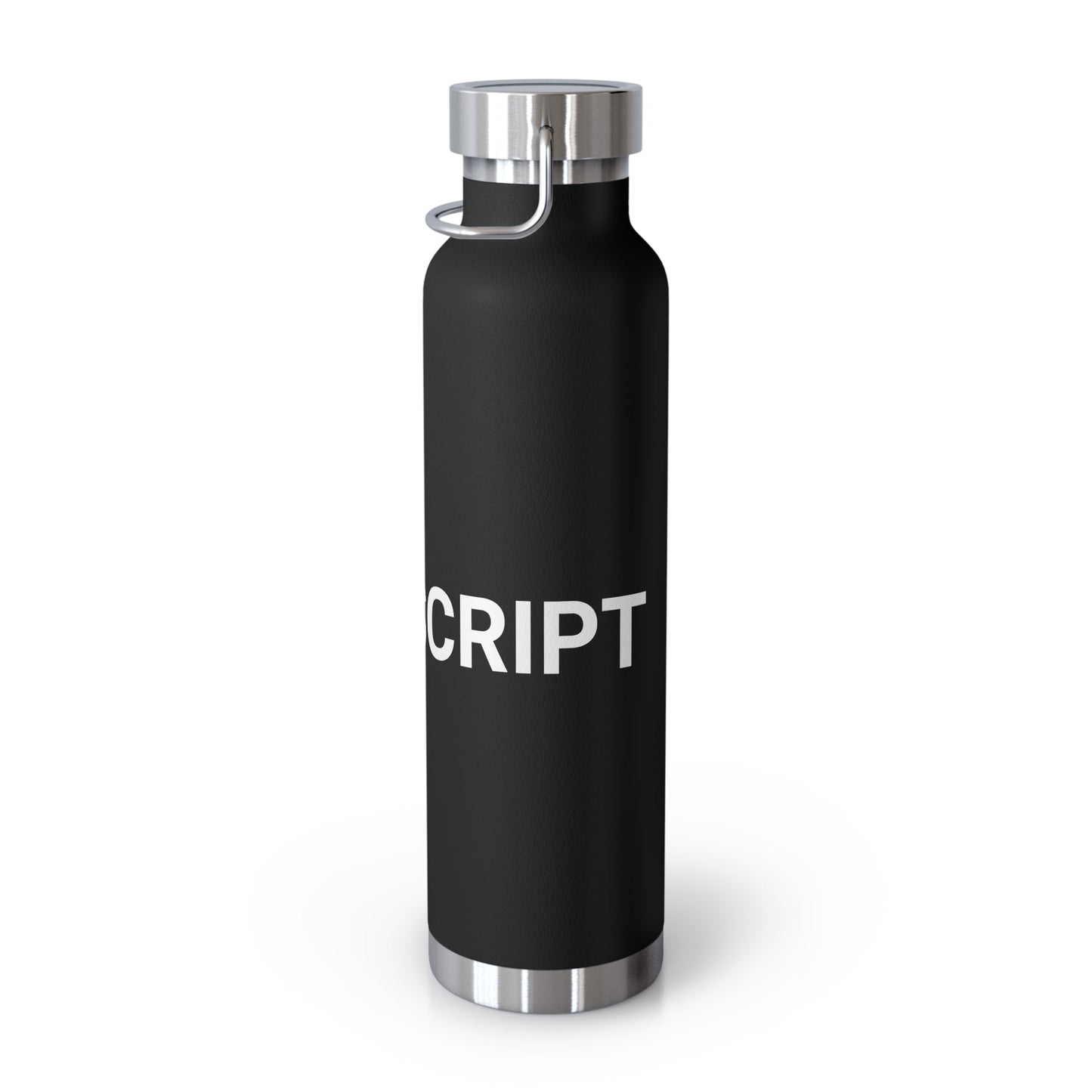 "I am JavaScript" Copper Vacuum Insulated Bottle, 22oz - Coder Cave