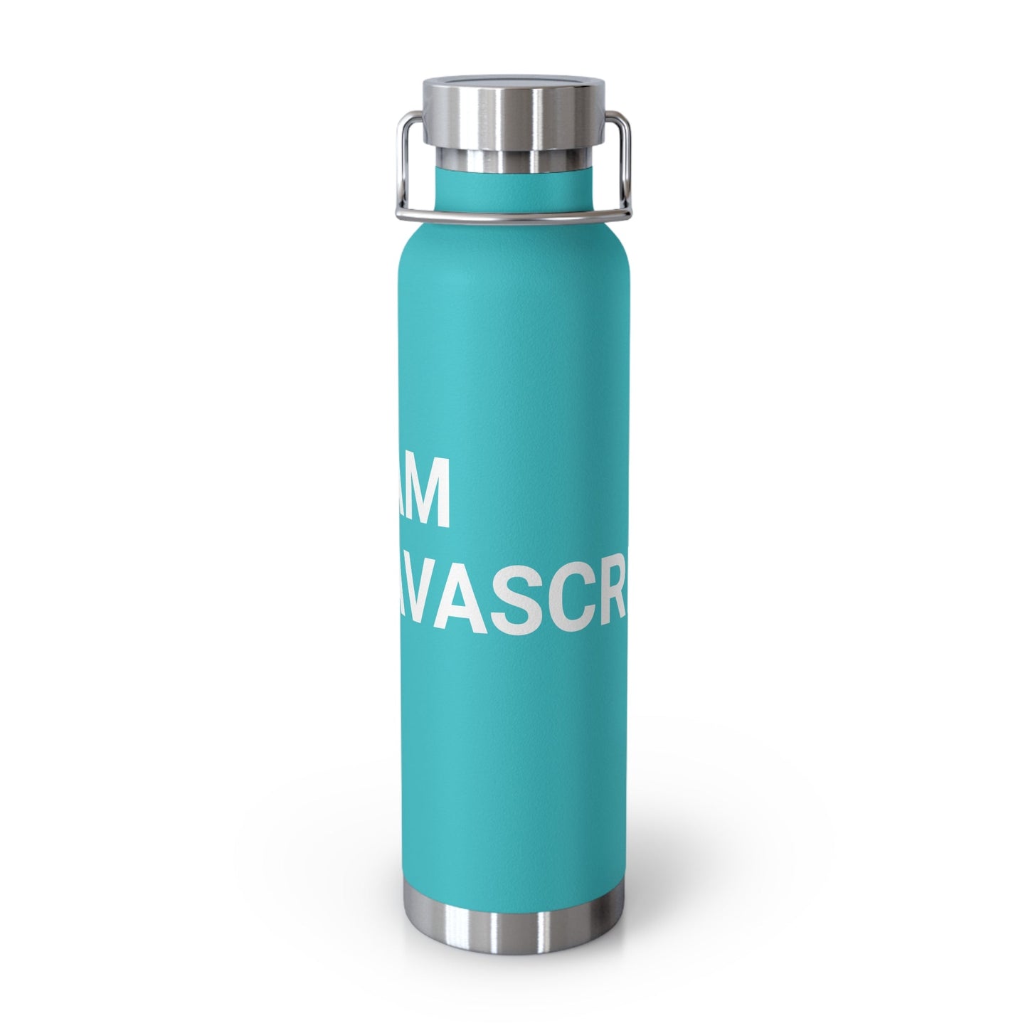 "I am JavaScript" Copper Vacuum Insulated Bottle, 22oz - Coder Cave