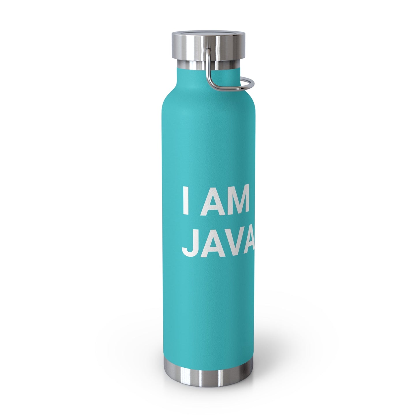 "I am JavaScript" Copper Vacuum Insulated Bottle, 22oz - Coder Cave