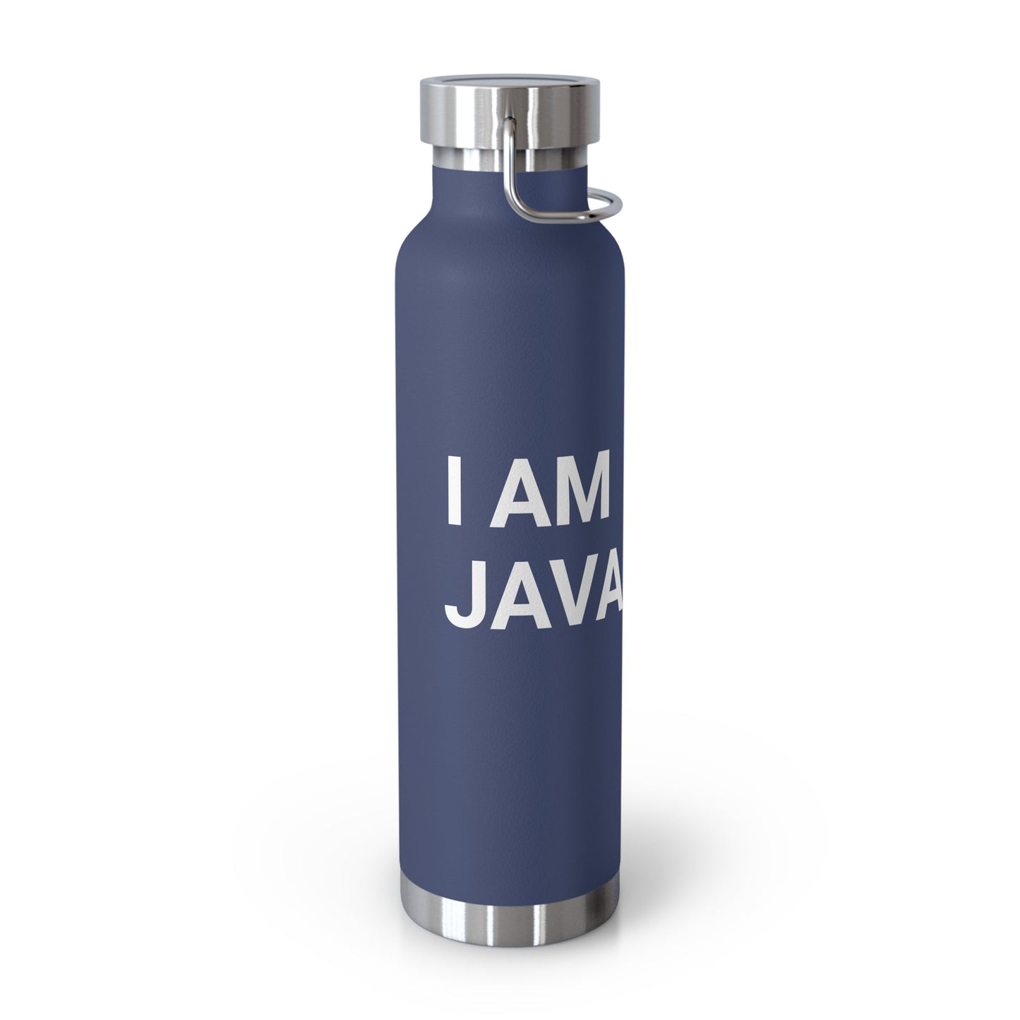 "I am JavaScript" Copper Vacuum Insulated Bottle, 22oz - Coder Cave