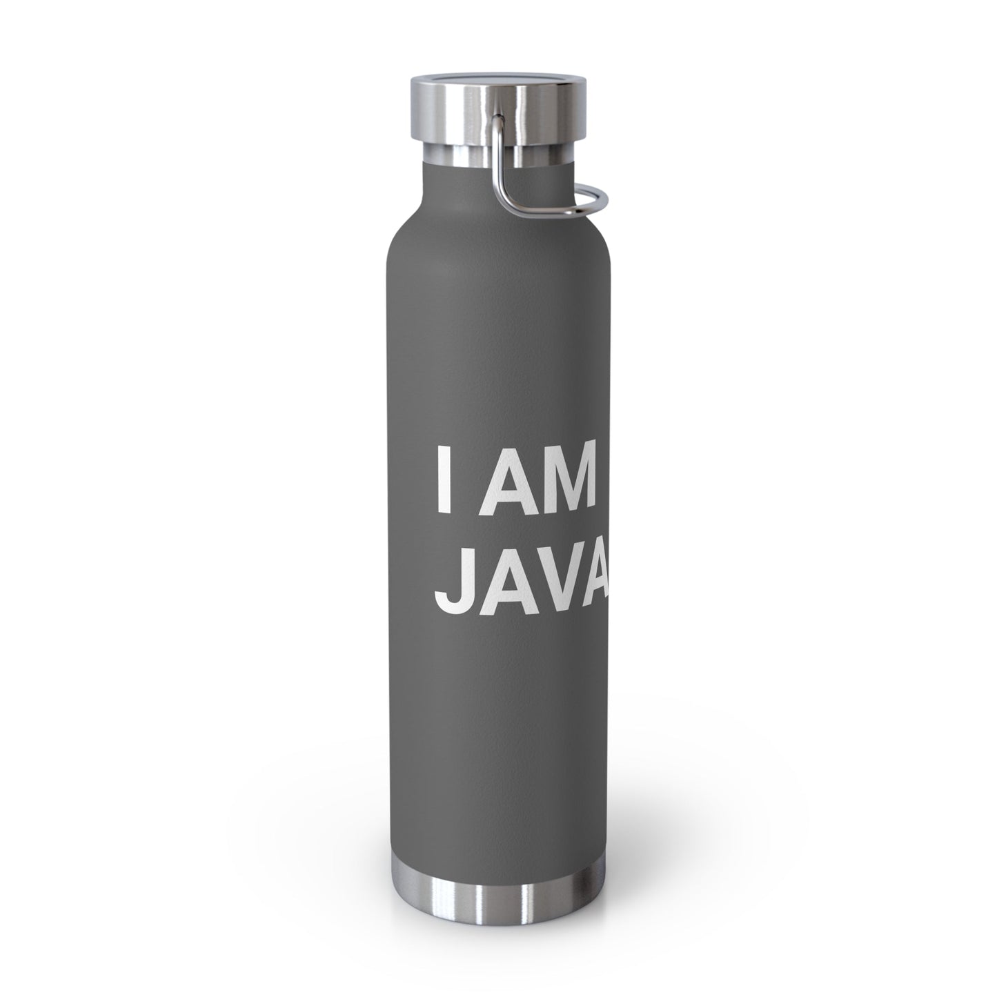"I am JavaScript" Copper Vacuum Insulated Bottle, 22oz - Coder Cave