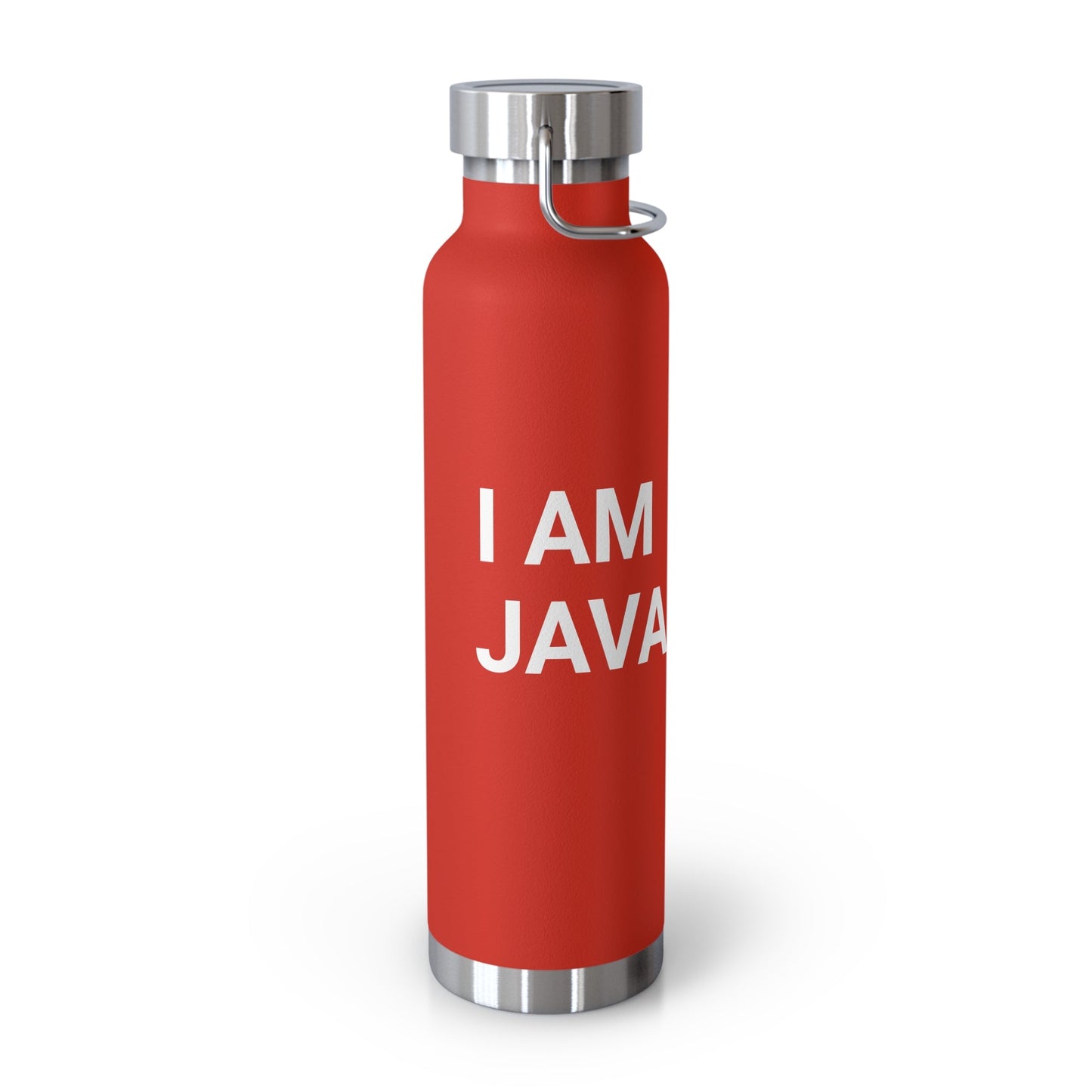 "I am JavaScript" Copper Vacuum Insulated Bottle, 22oz - Coder Cave