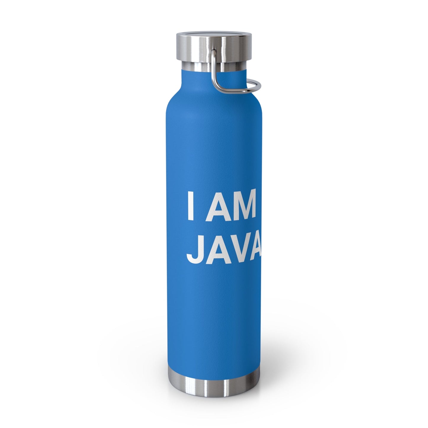 "I am JavaScript" Copper Vacuum Insulated Bottle, 22oz - Coder Cave