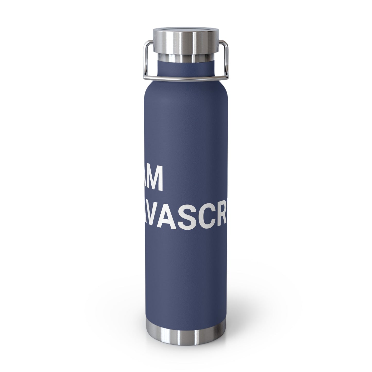 "I am JavaScript" Copper Vacuum Insulated Bottle, 22oz - Coder Cave