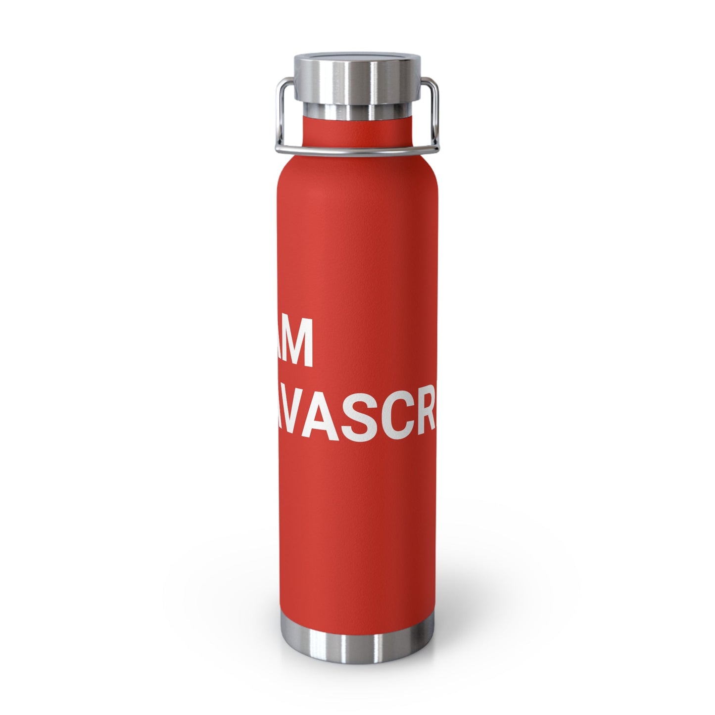 "I am JavaScript" Copper Vacuum Insulated Bottle, 22oz - Coder Cave