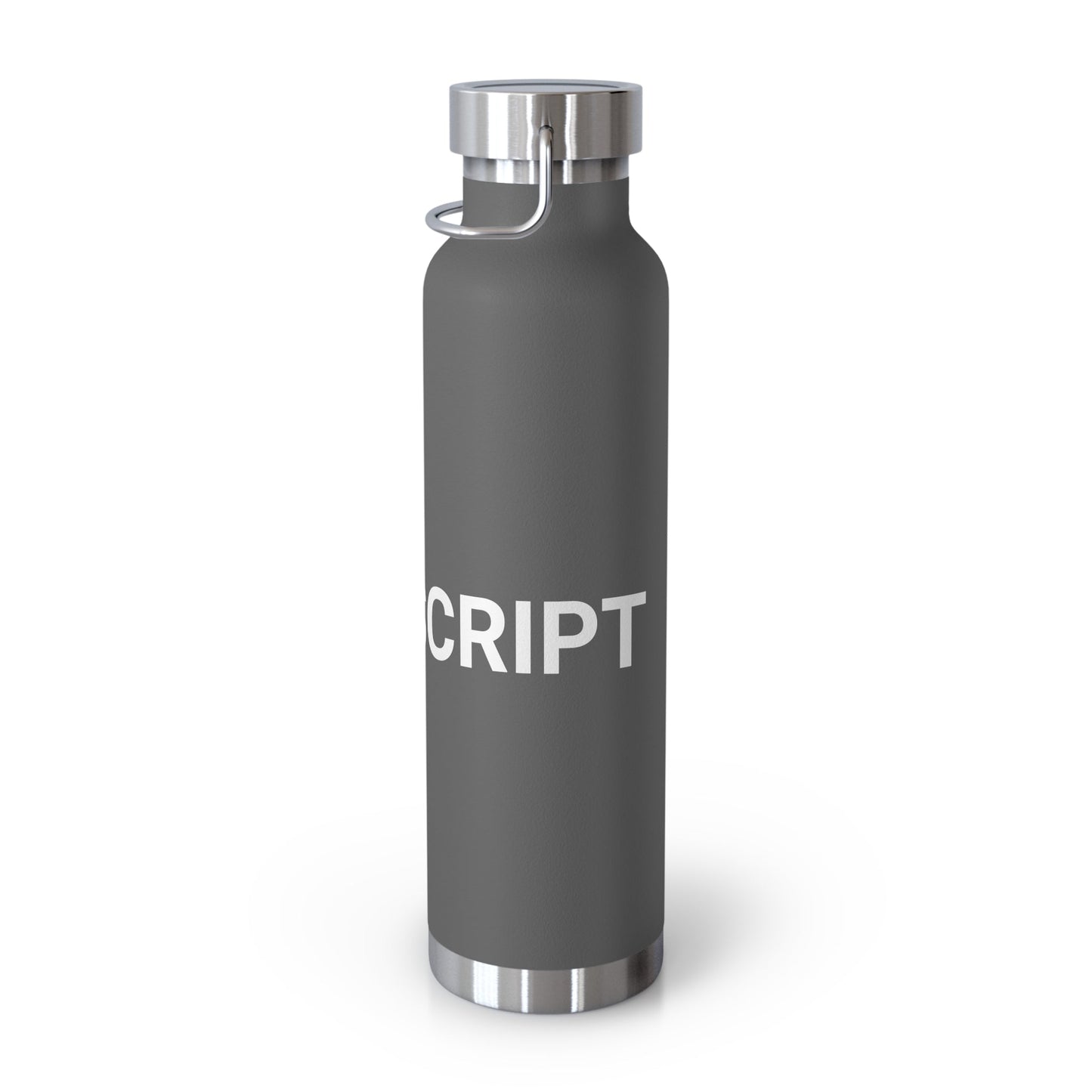 "I am JavaScript" Copper Vacuum Insulated Bottle, 22oz - Coder Cave
