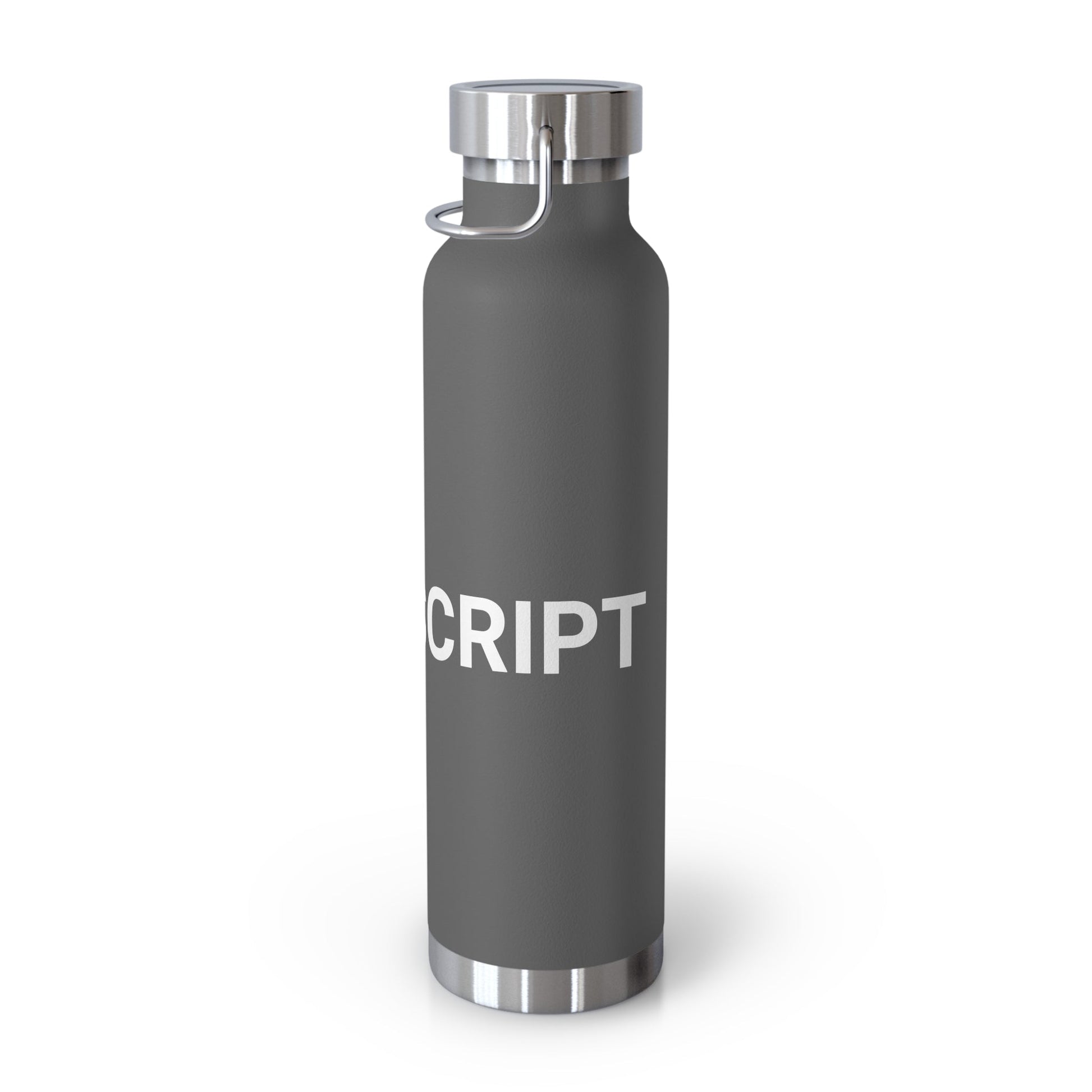 "I am JavaScript" Copper Vacuum Insulated Bottle, 22oz - Coder Cave