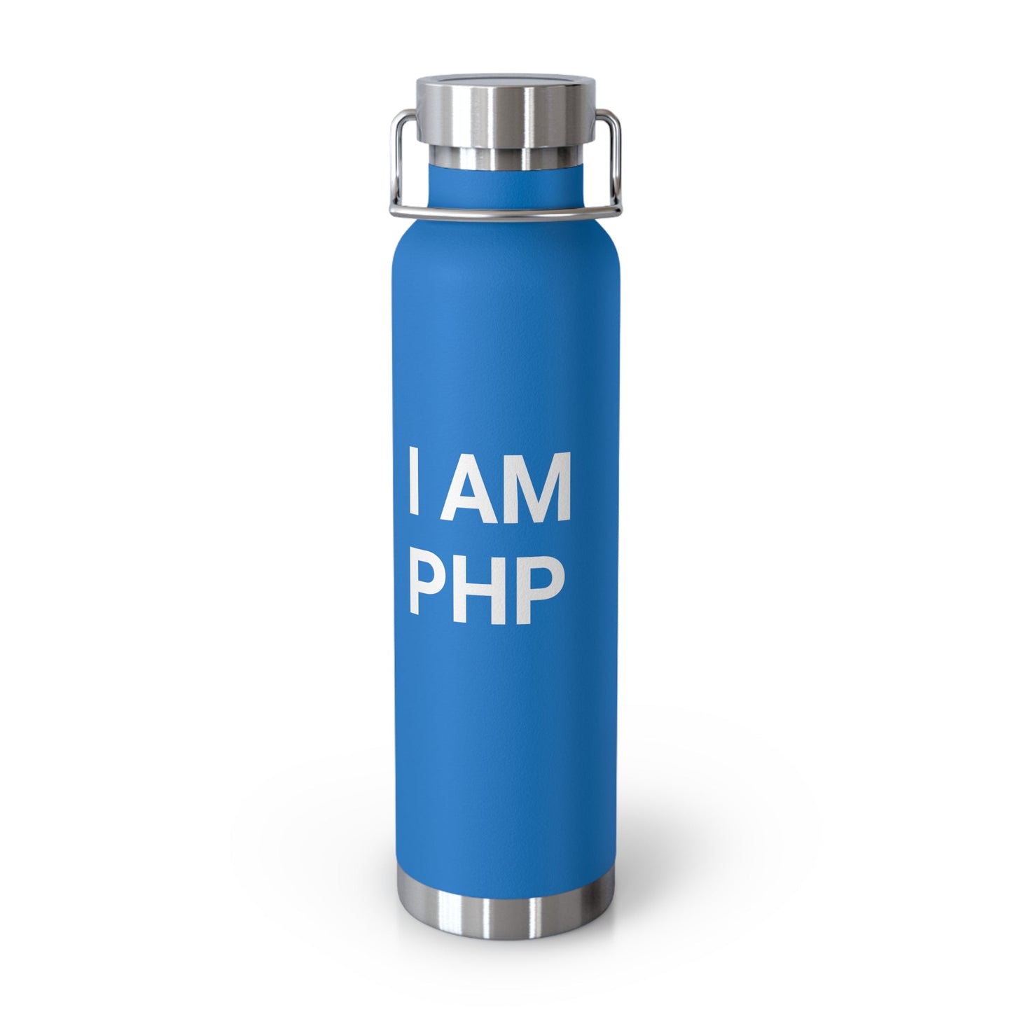 "I am PHP" Copper Vacuum Insulated Bottle, 22oz - Coder Cave