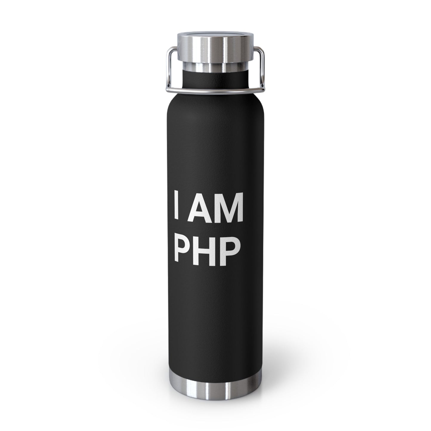 "I am PHP" Copper Vacuum Insulated Bottle, 22oz - Coder Cave