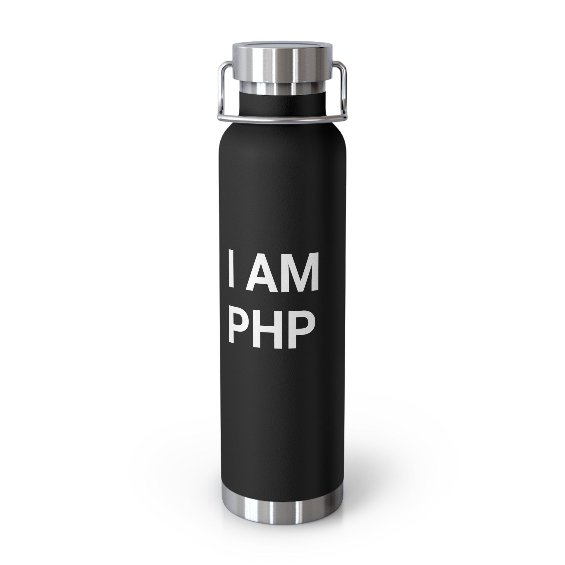"I am PHP" Copper Vacuum Insulated Bottle, 22oz - Coder Cave