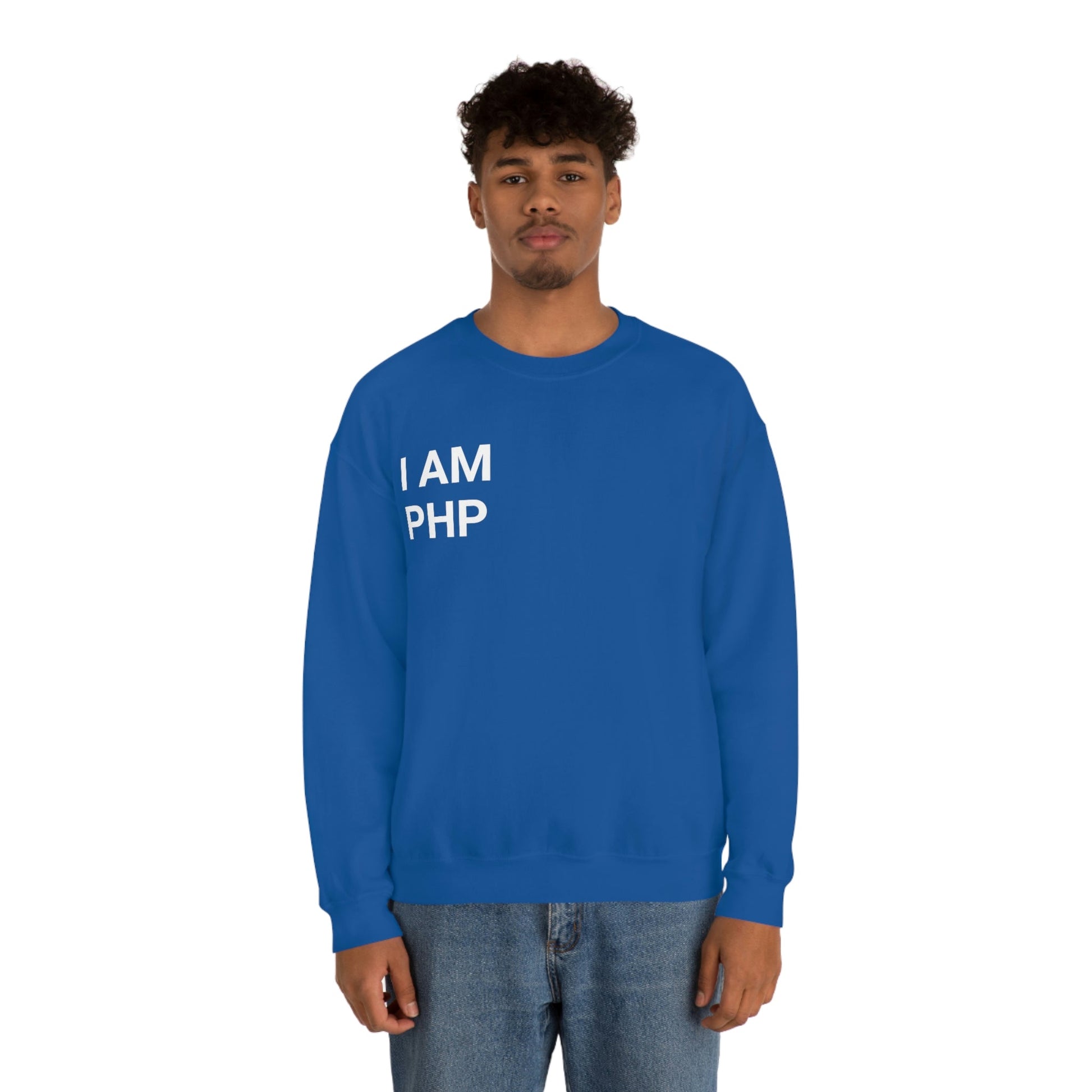I am PHP Sweatshirt - Colour - Coder Cave